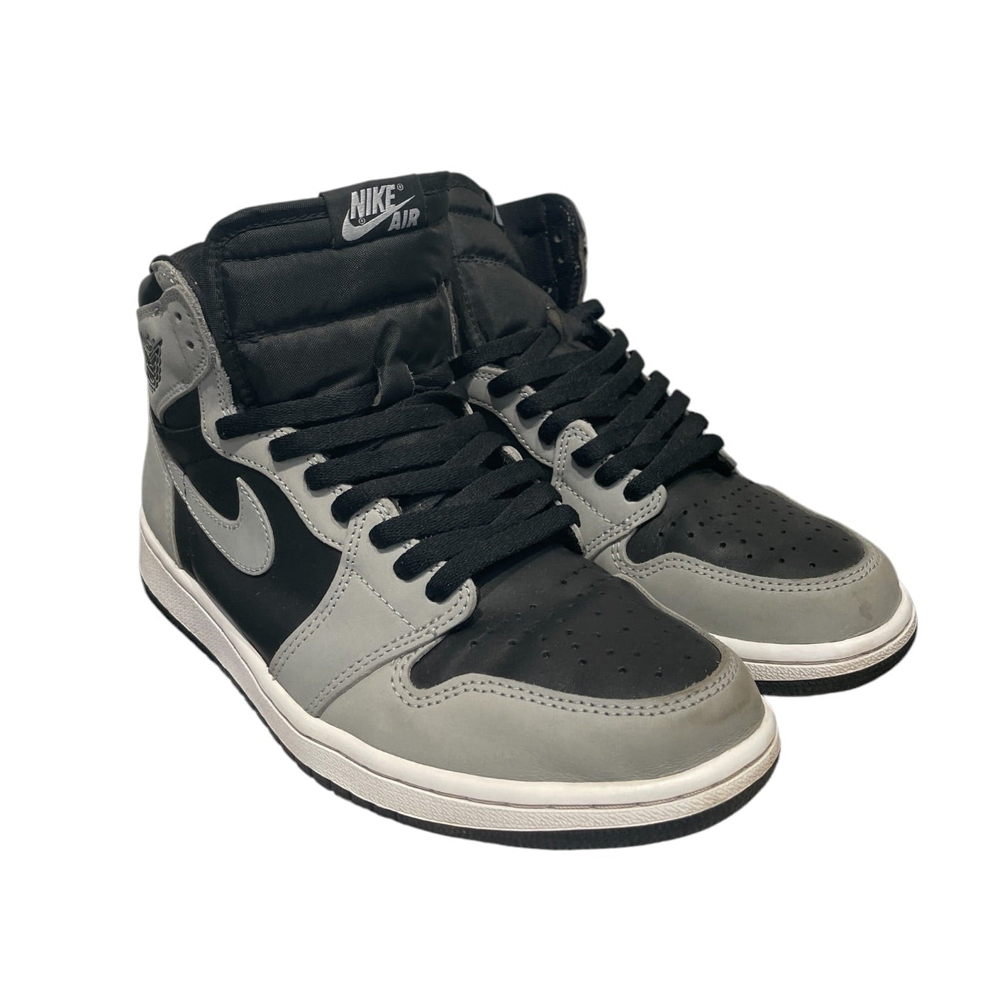 NIKE/AIR JORDAN 1 RETRO HIGH OG/Hi-Sneakers/US 9/Leather/GRY/555088-035 view 1