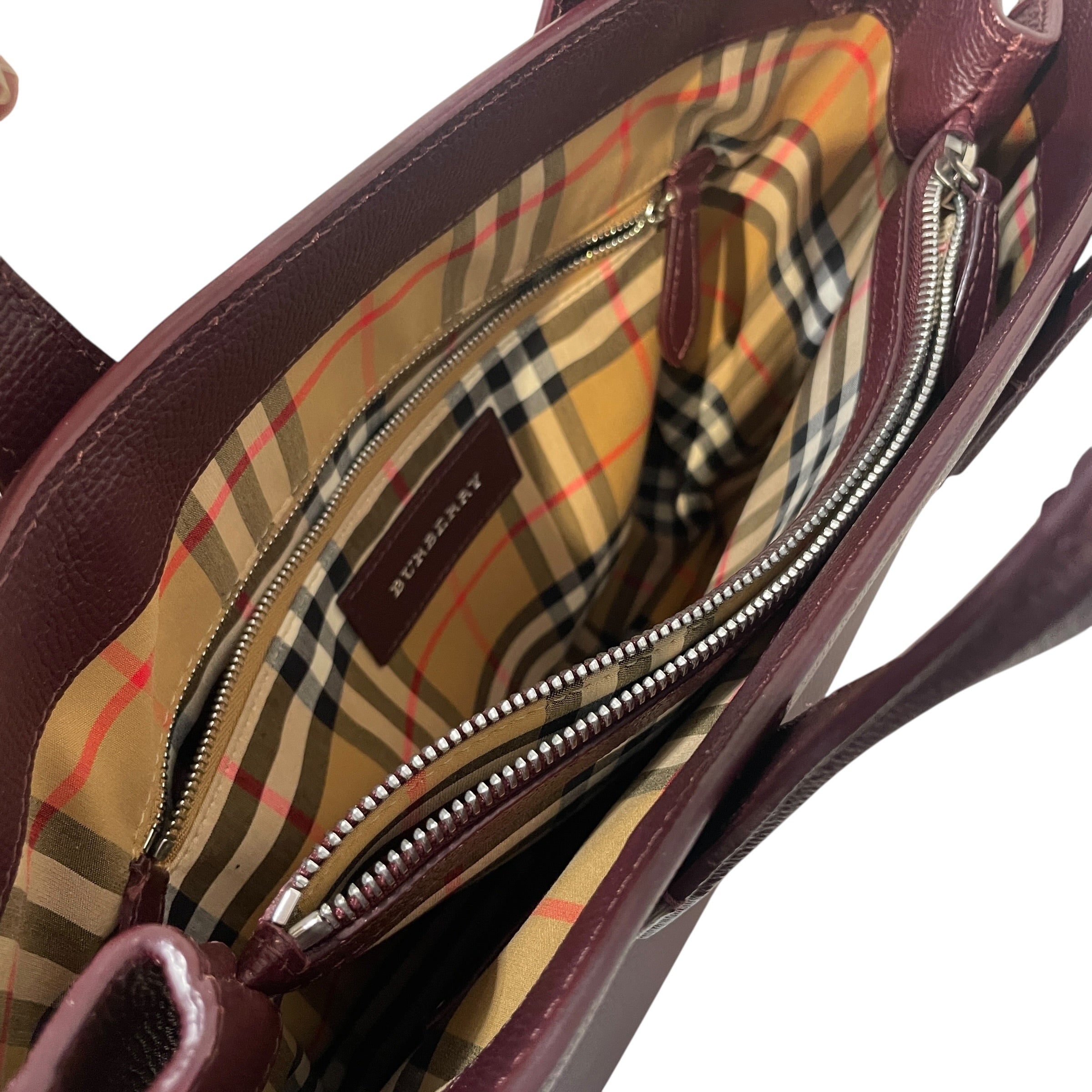 BURBERRY/Hand Bag/Leather/BRD/Derby Calfskin Medium Banner view 3