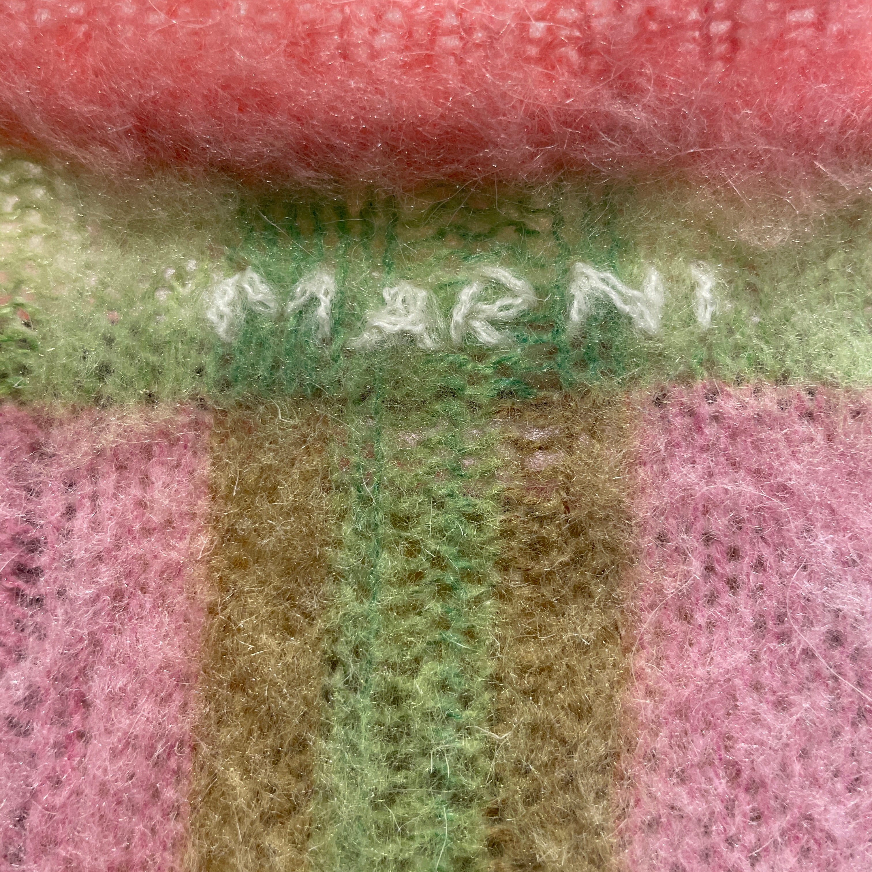 MARNI/Sweater/42/Plaid/MLT/PNK GRN BLU CHECK FUZZY WUZZ view 3