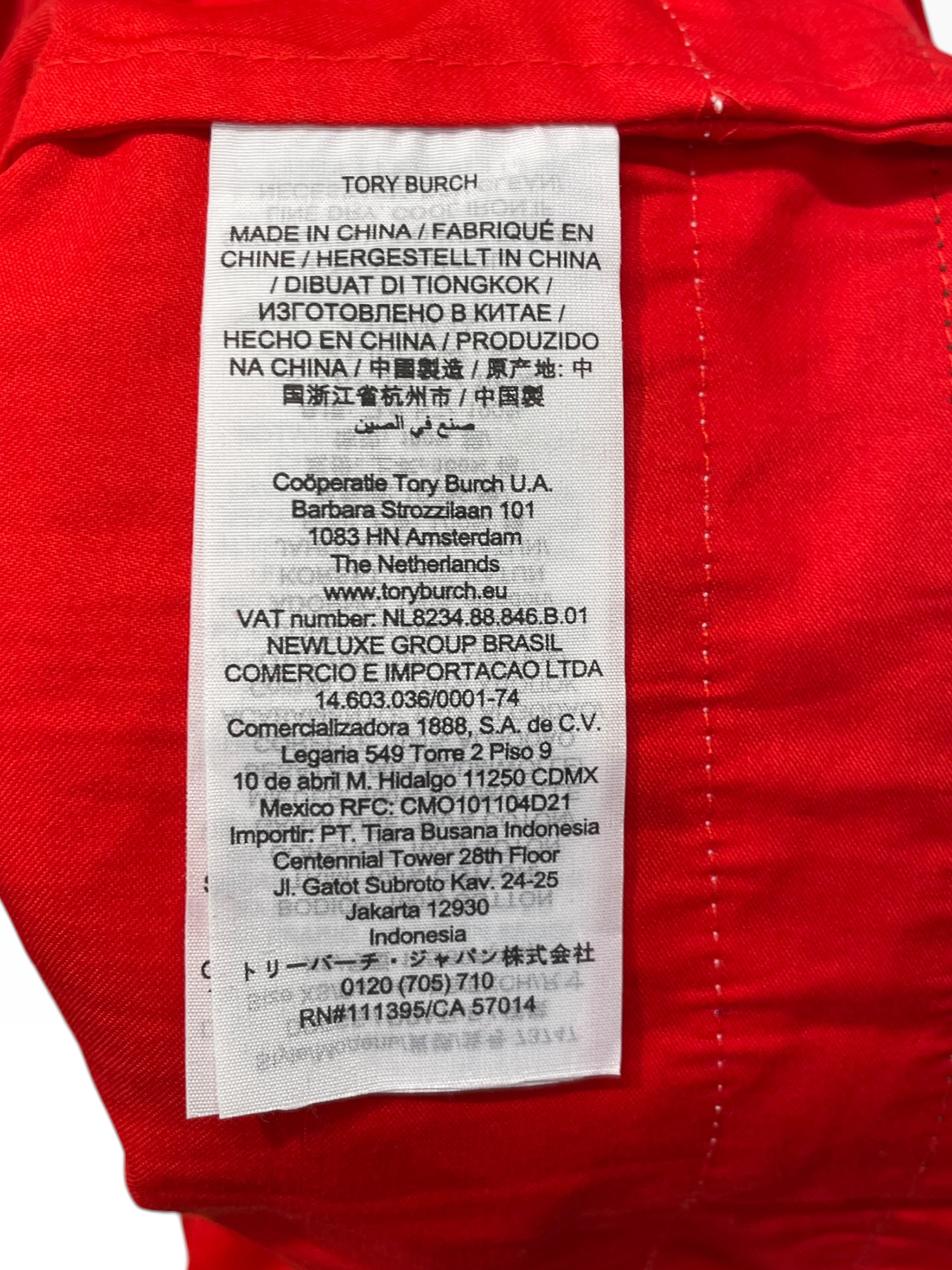 TORY BURCH/SL Dress/XS/Cotton/RED/ view 3