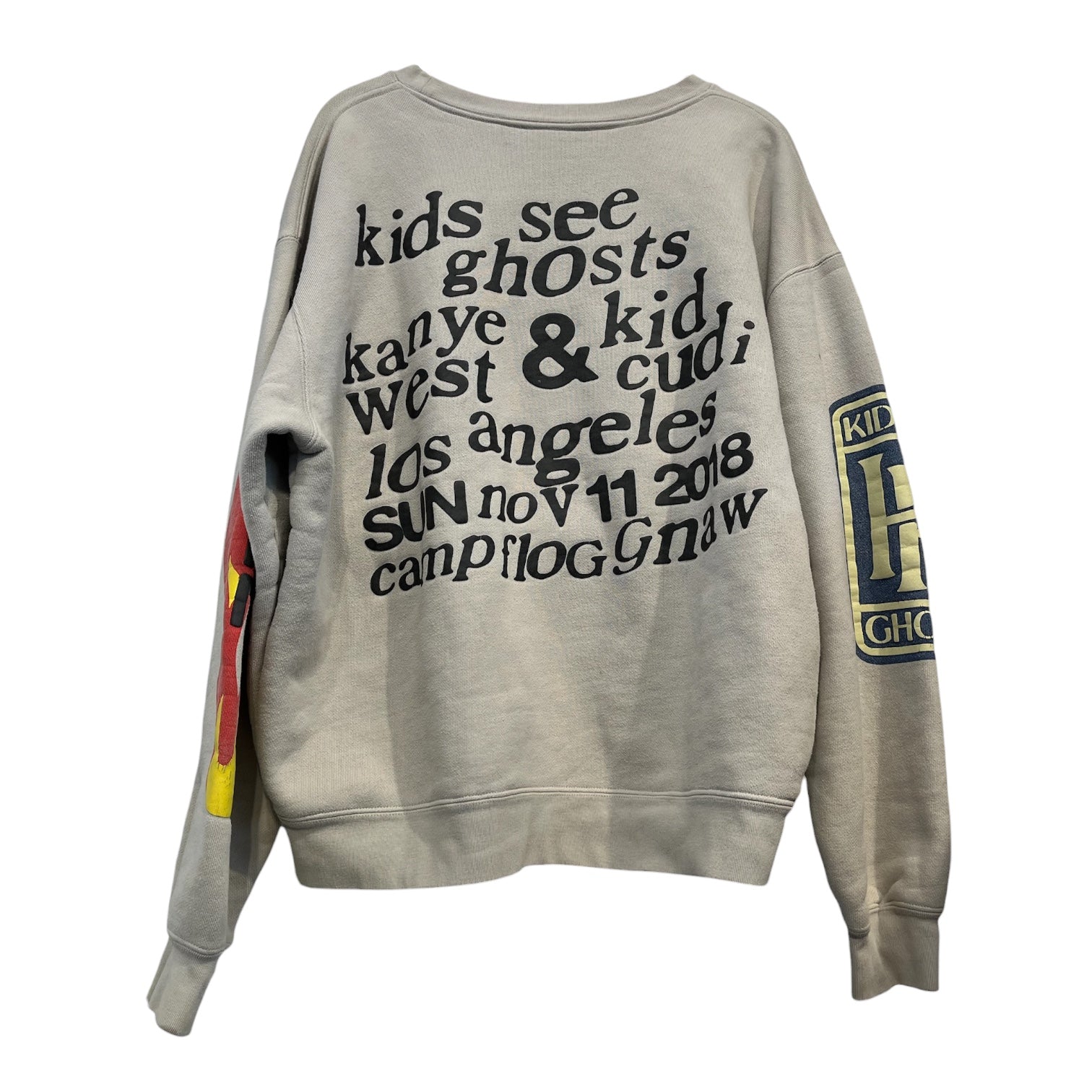 KIDS SEE GHOSTS/Sweater/L/Cotton/BEG/I FEEL GHOSTS view 2