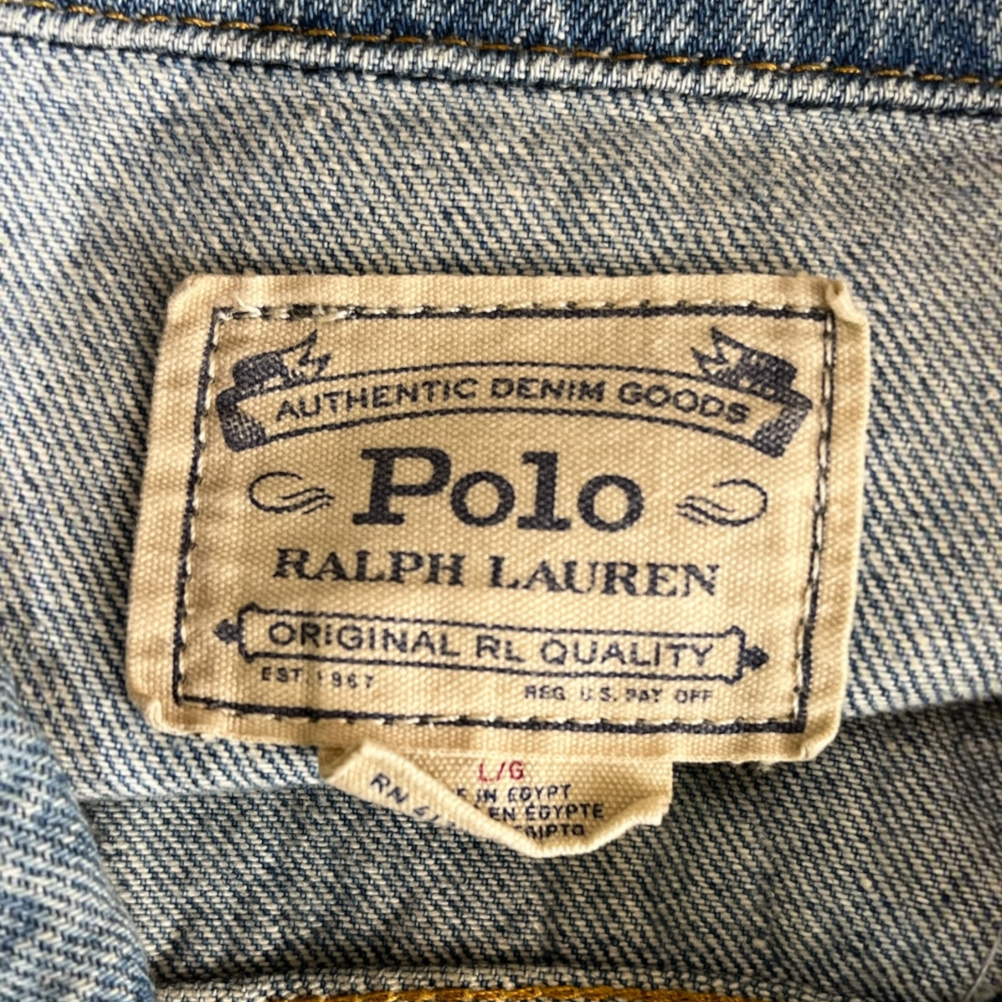 POLO RALPH LAUREN/Denim Jkt/L/Denim/BLU/PATCHWORK JACKET view 3