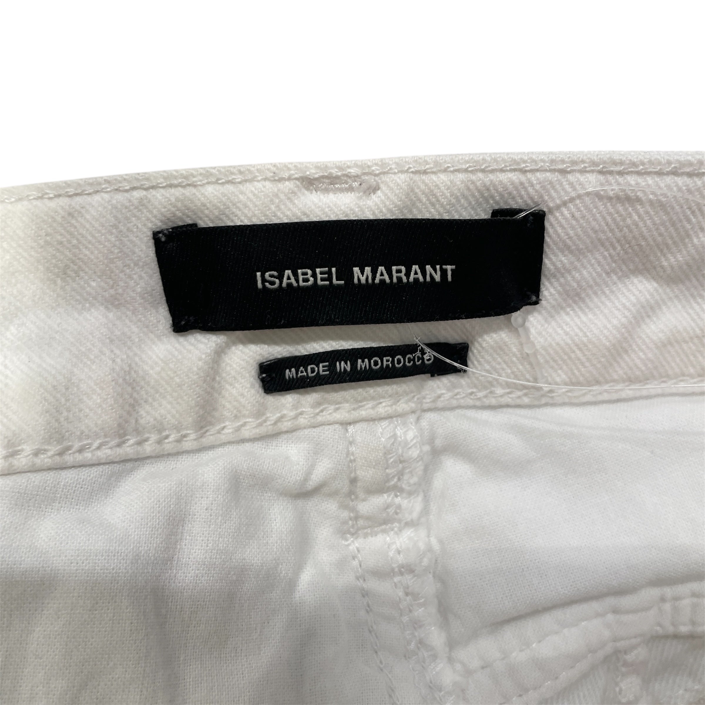 ISABEL MARANT/Straight Pants/36/Denim/WHT/TRIANGLE PANELED PANT view 3