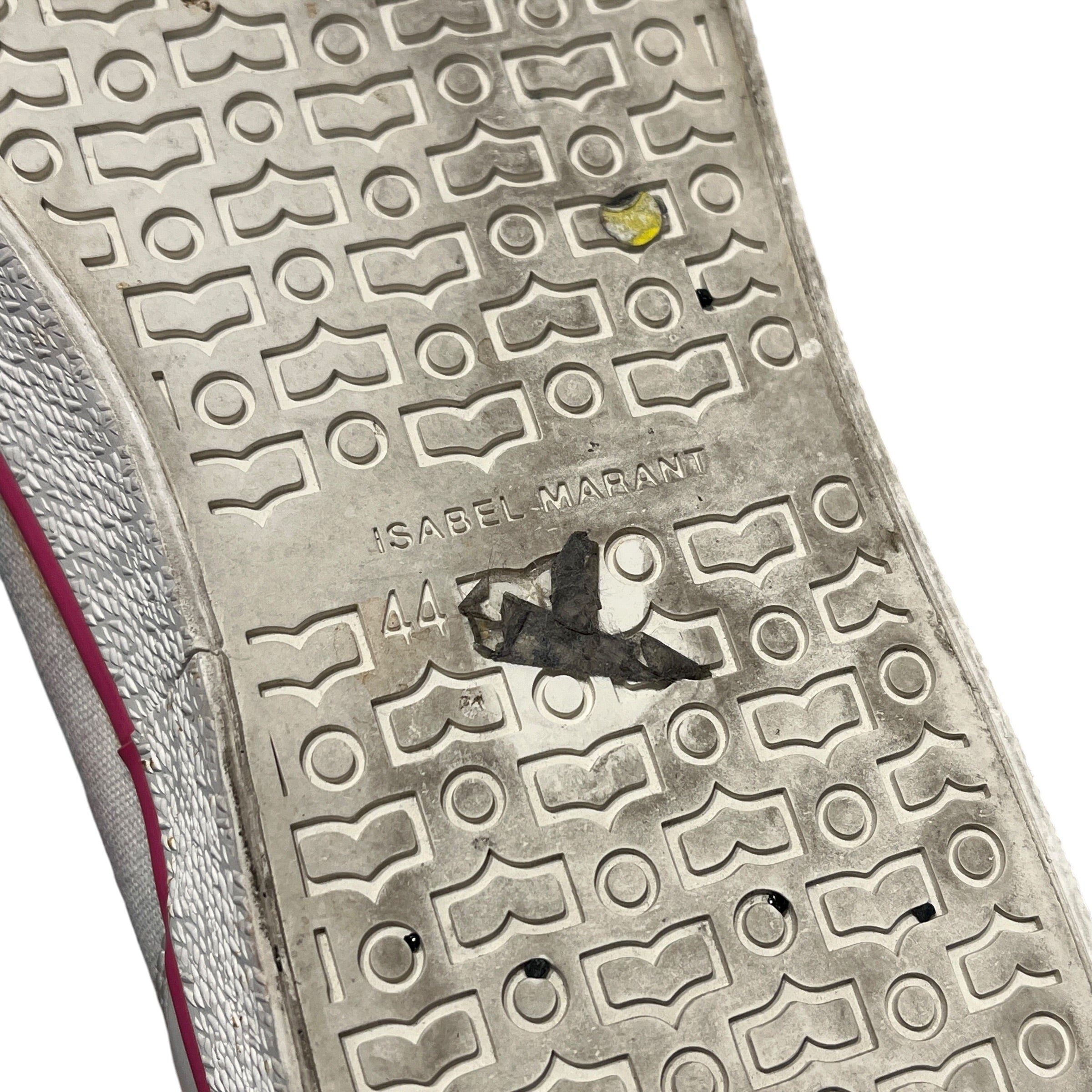 ISABEL MARANT/Hi-Sneakers/US 10/Graphic/Cotton/CRM/pink outline green logo view 20