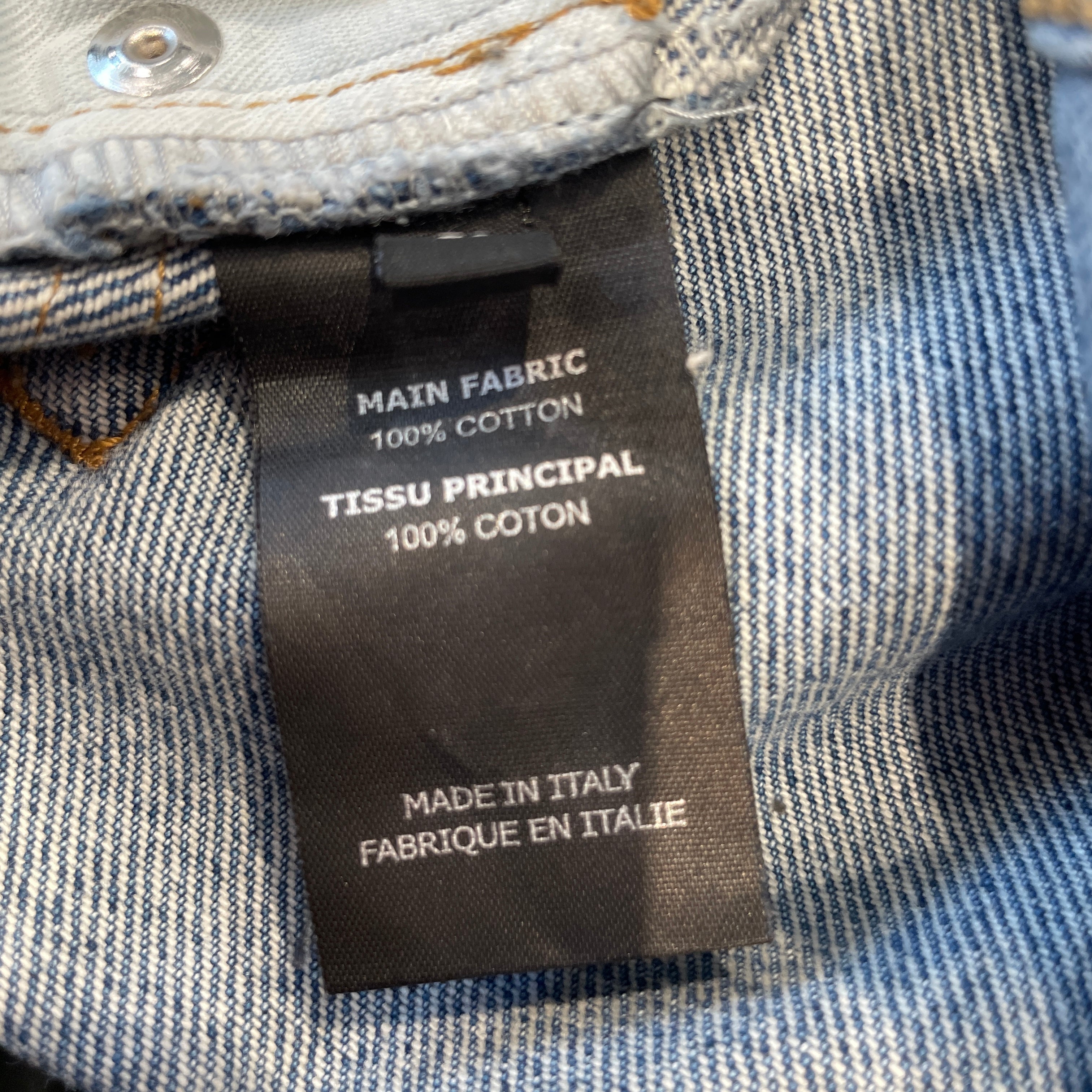 VETEMENTS/Straight Pants/L/Denim/BLU/Graphic/HIVER2020 FULLY BRANDED JEANS view 3