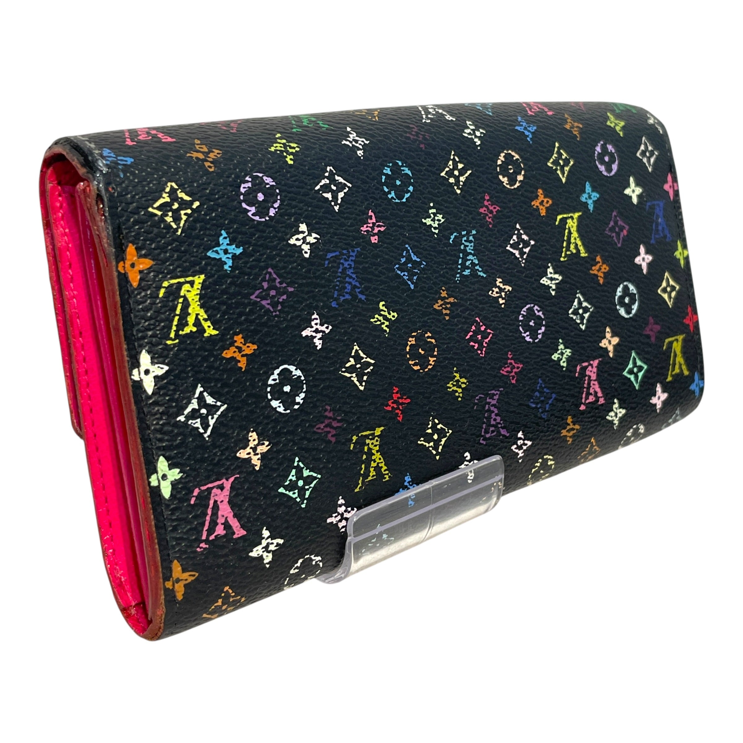 LOUIS VUITTON/Long Wallet/Monogram/Leather/BLK/L's/Murakami Sarah Wallet view 2