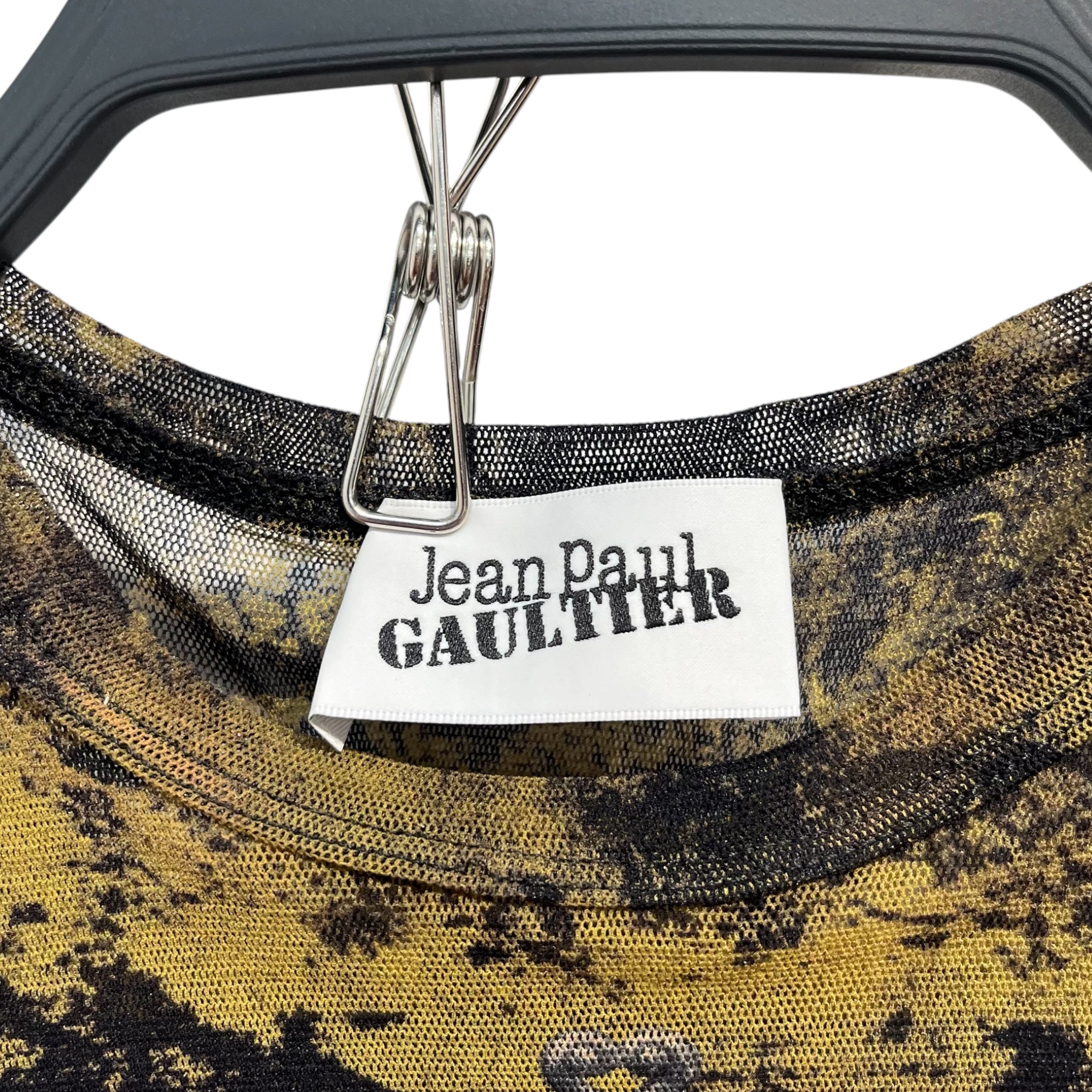 Jean Paul Gaultier/LS T-Shirt/M/All Over Print/Polyester/GRN/ALL OVER MURAL/ ORANGE CENTER view 3