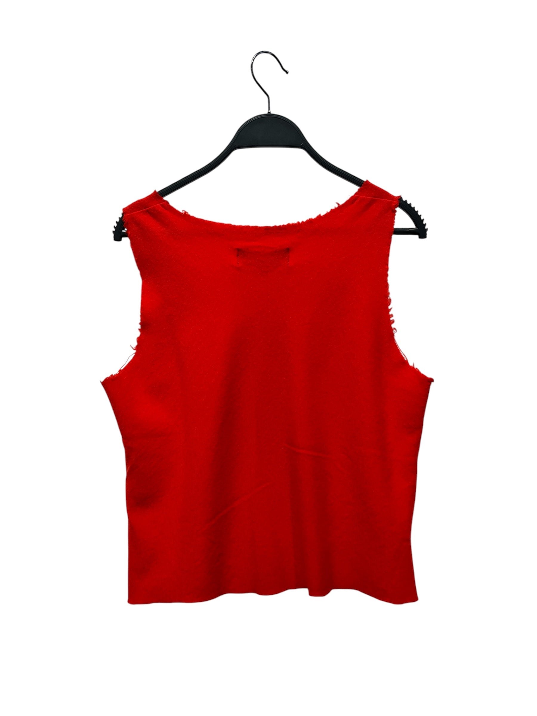tricot COMME des GARCONS/SL Blouse/M/Graphic/Wool/RED/Union Jack Embroidered Tank view 2