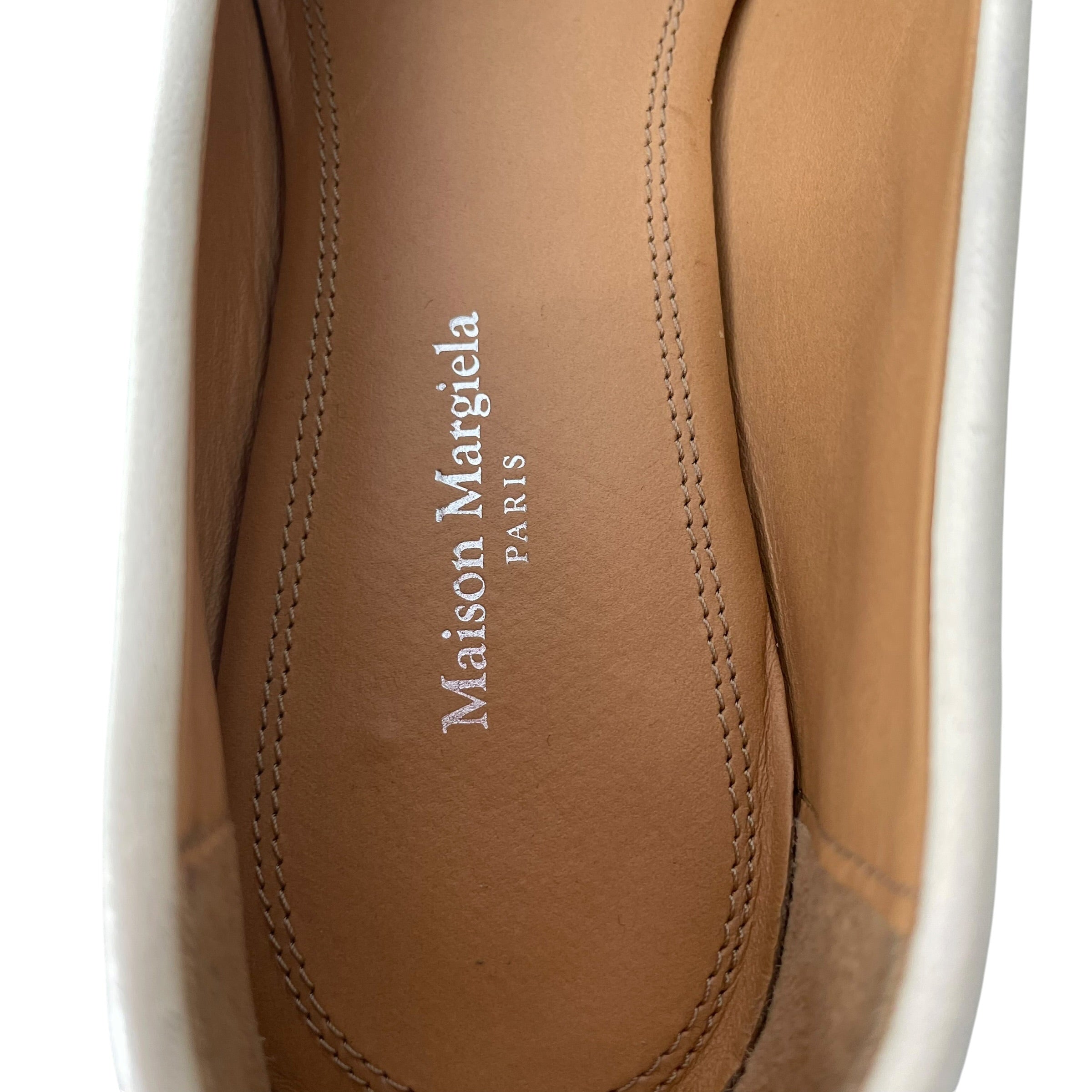 Maison Margiela/Flat Shoes/EU 36/Leather/WHT/BALLET TABI FLAT view 4