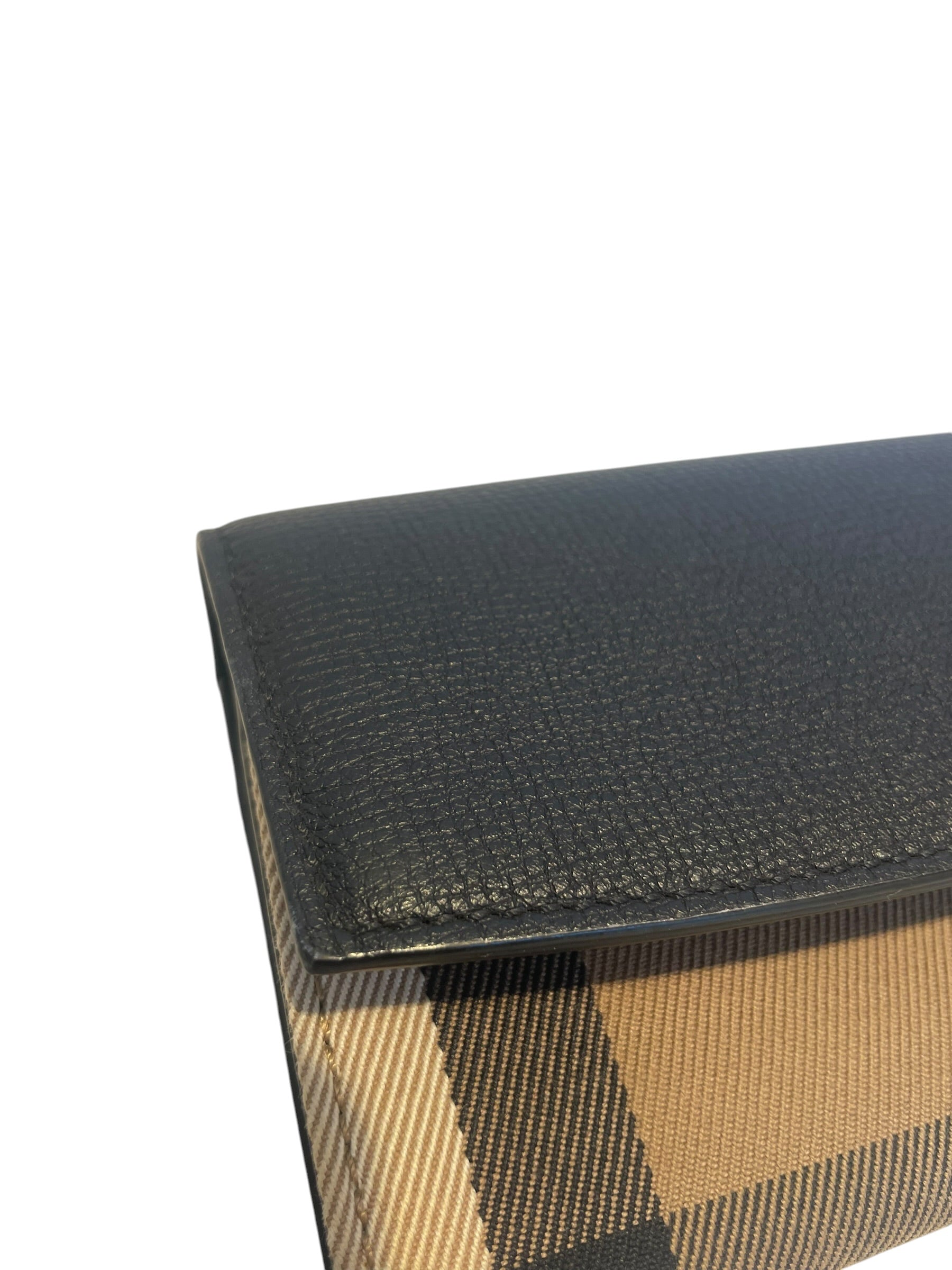 BURBERRY/Long Wallet/Stripe/Leather/CML/L's/two tone/blk flap view 6