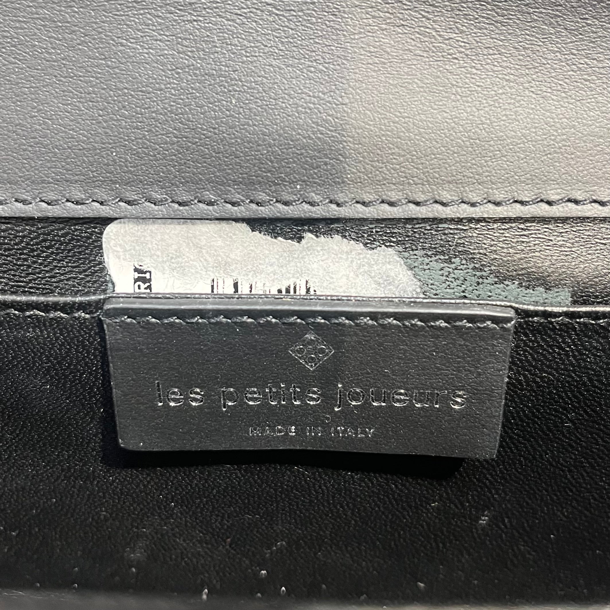LES PETIT JOUEURS/Hand Bag/Leather/BLK/BEADE-RED BLK WHT view 4