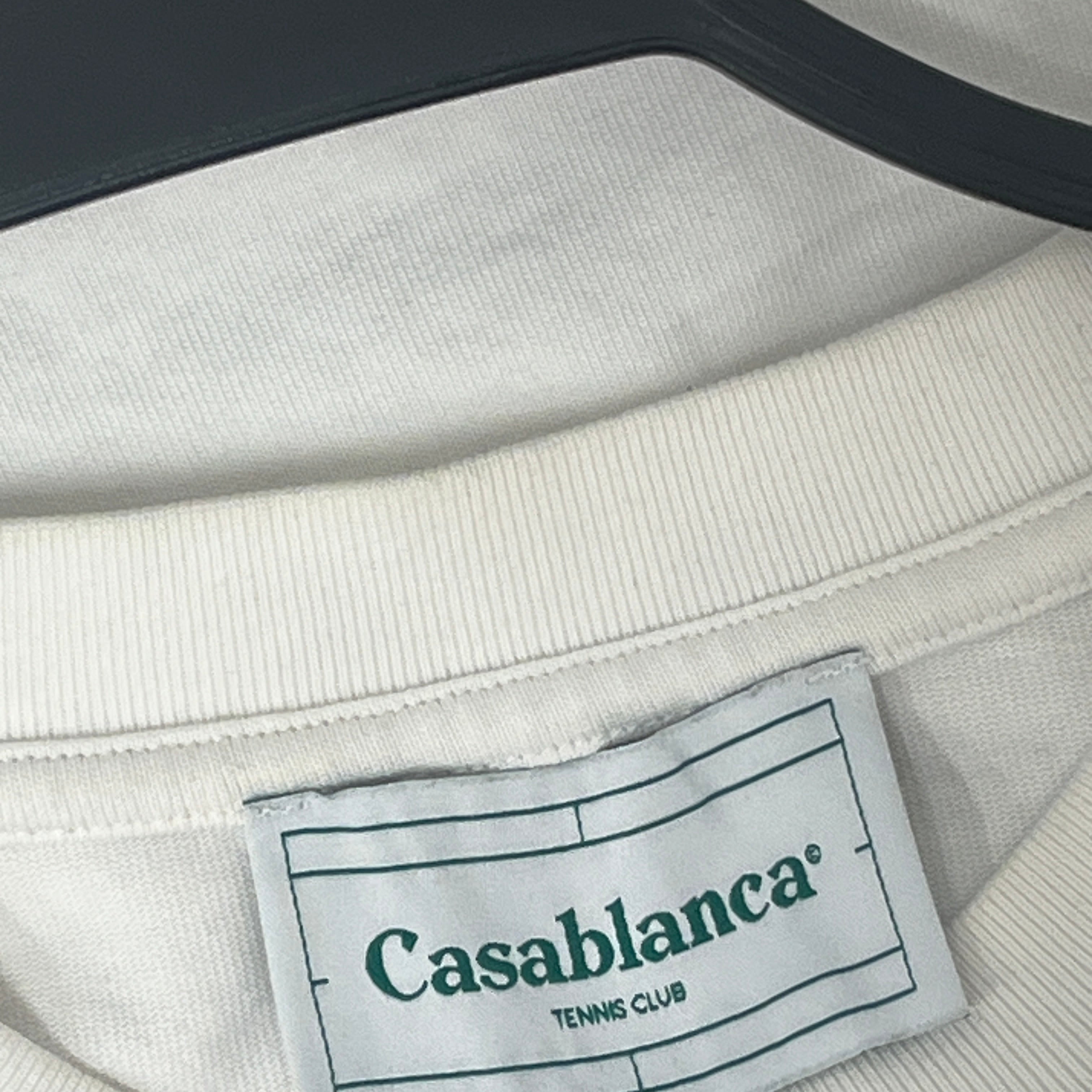 CASABLANCA/T-Shirt/L/Cotton/WHT/Graphic/Avendia Tee view 8