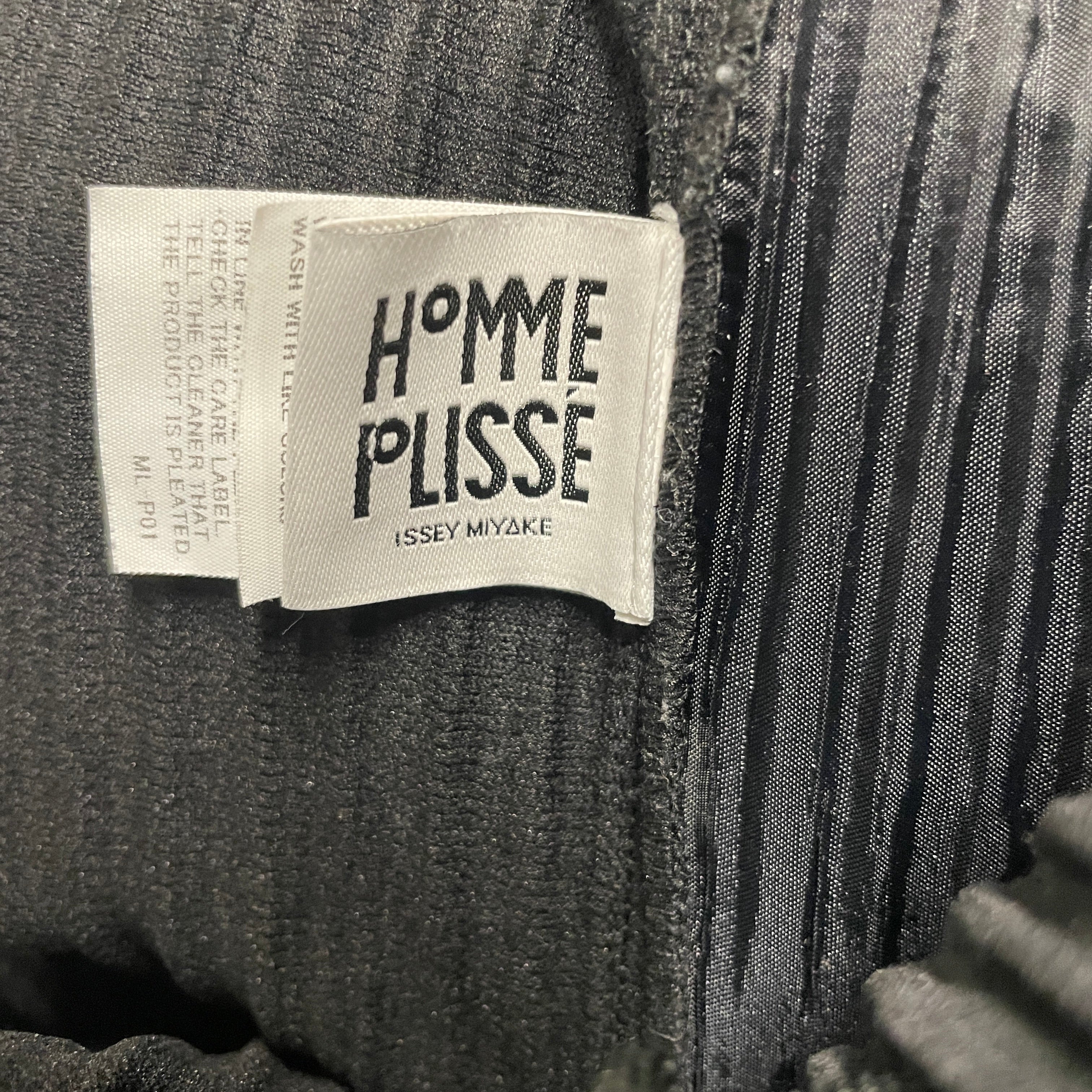 HOMME PLISSE ISSEY MIYAKE/Straight Pants/Polyester/BLK/PLEATED PANTS view 3