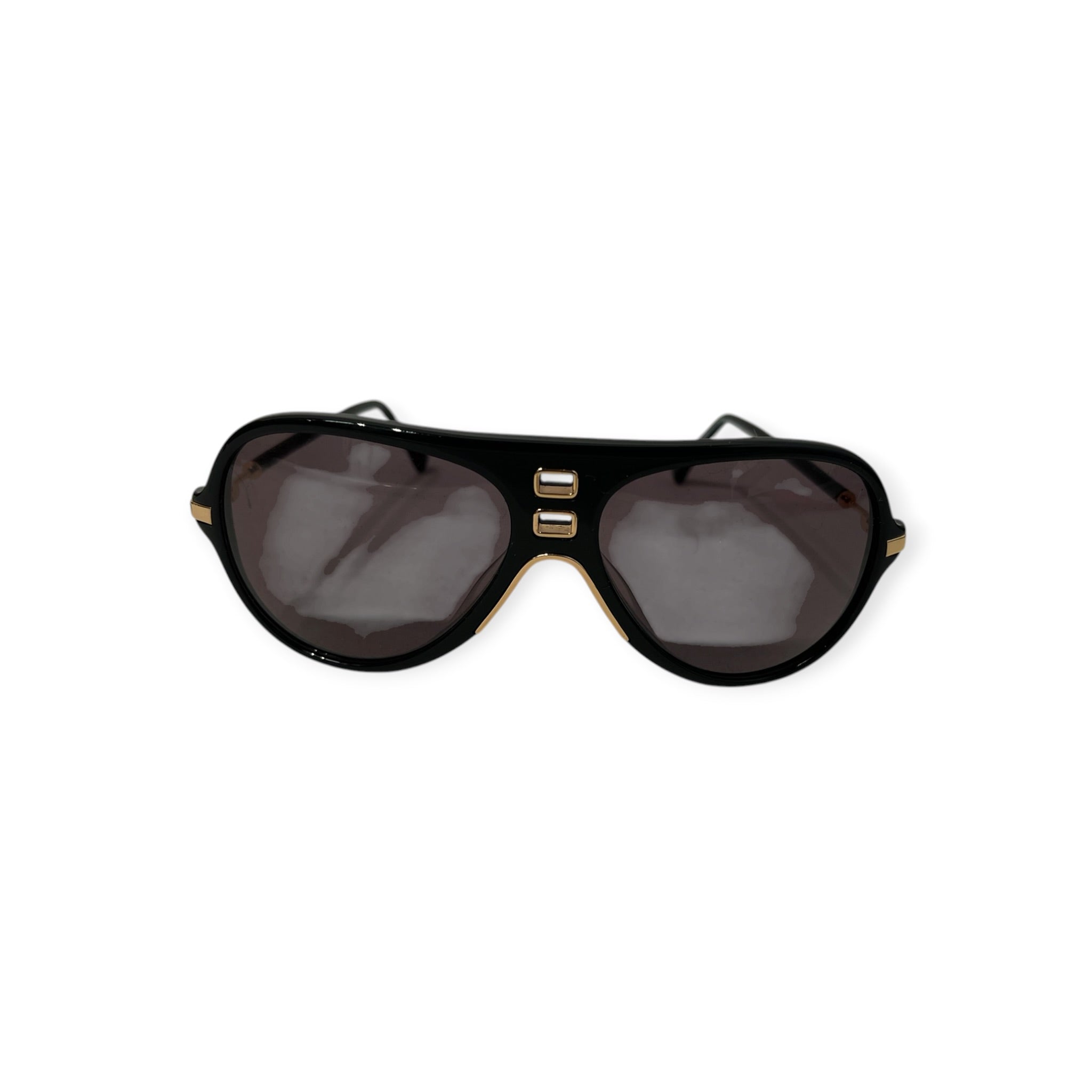 BALMAIN/H&M/Sunglasses/Plastic/BLK/L's/GOLD DETAILS view 5