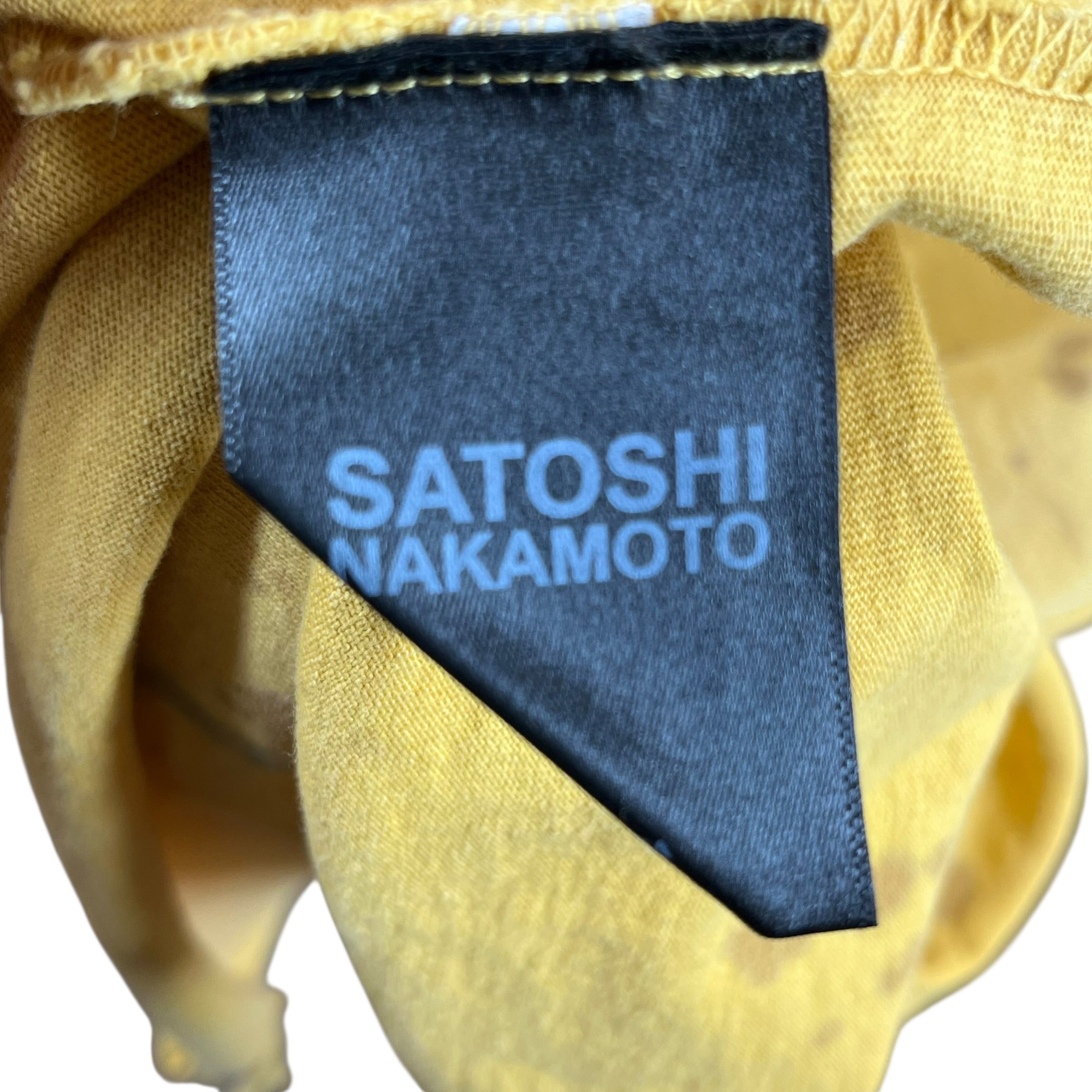SATOSHI NAKAMOTO/T-Shirt/XL/Cotton/IDG/Paint Effect T-Shirt view 4