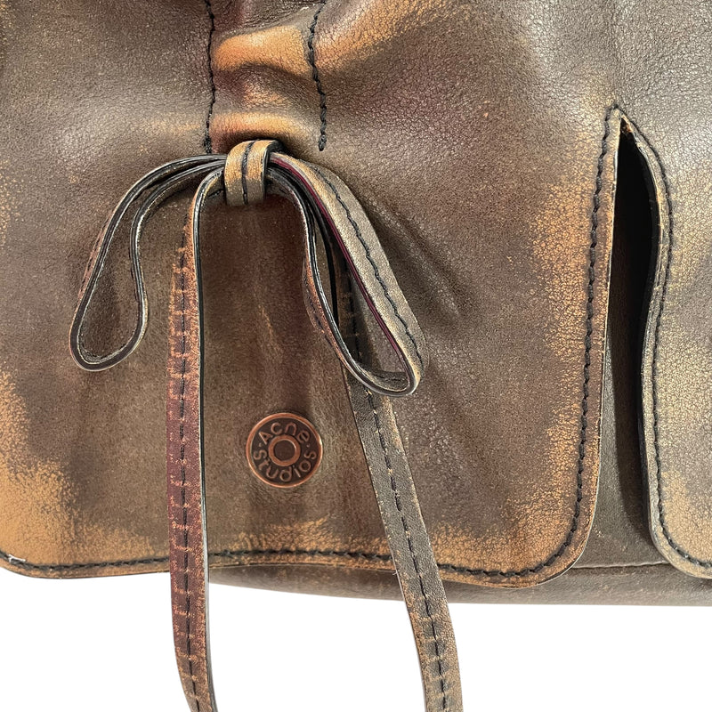 Acne Studios/Bag/Leather/BRW/BOWS + DISTRESSING
