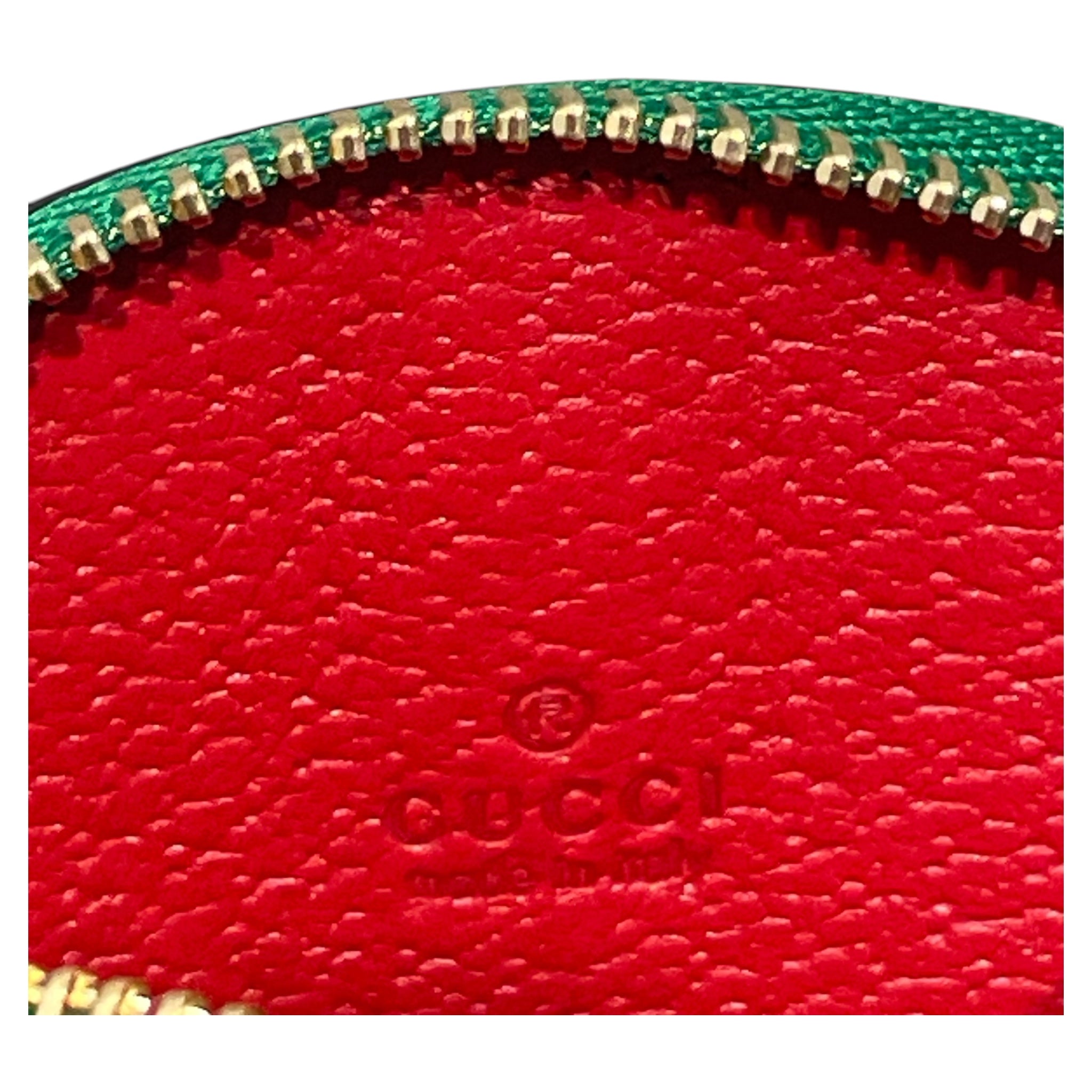GUCCI/Coin Wallet/Leather/RED/Fruttini Strawberry Coin Purse view 3