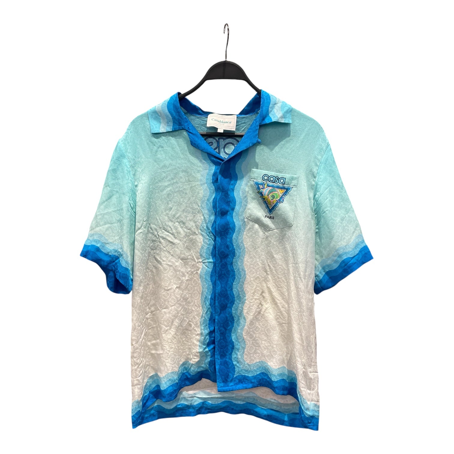 CASABLANCA/SS Shirt/S/Cotton/BLU/All Over Print/CASABLANCA HAWAIIAN SS view 2
