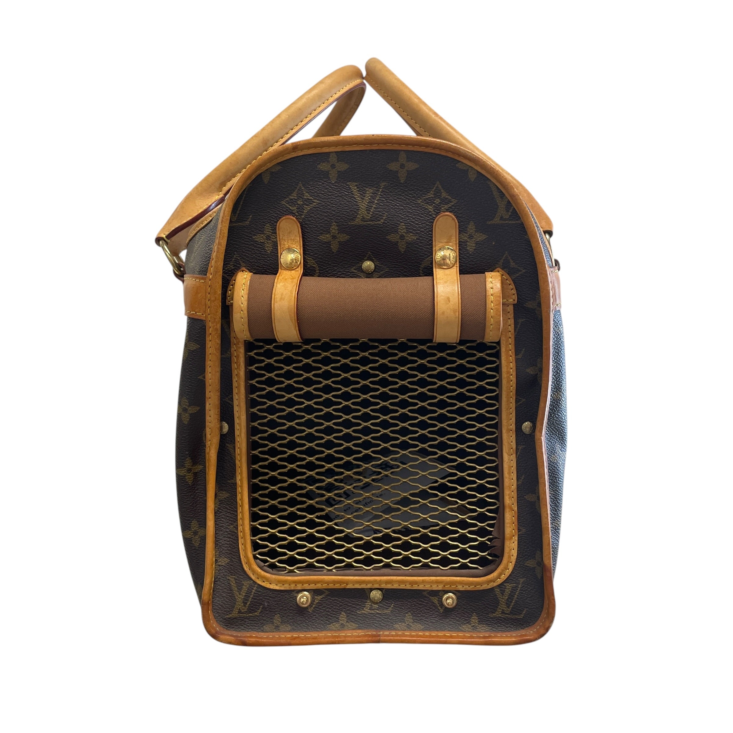 LOUIS VUITTON/Luggage/Monogram/Leather/BRW/DOG CARRIER/ SMALL/ 89T6 view 4