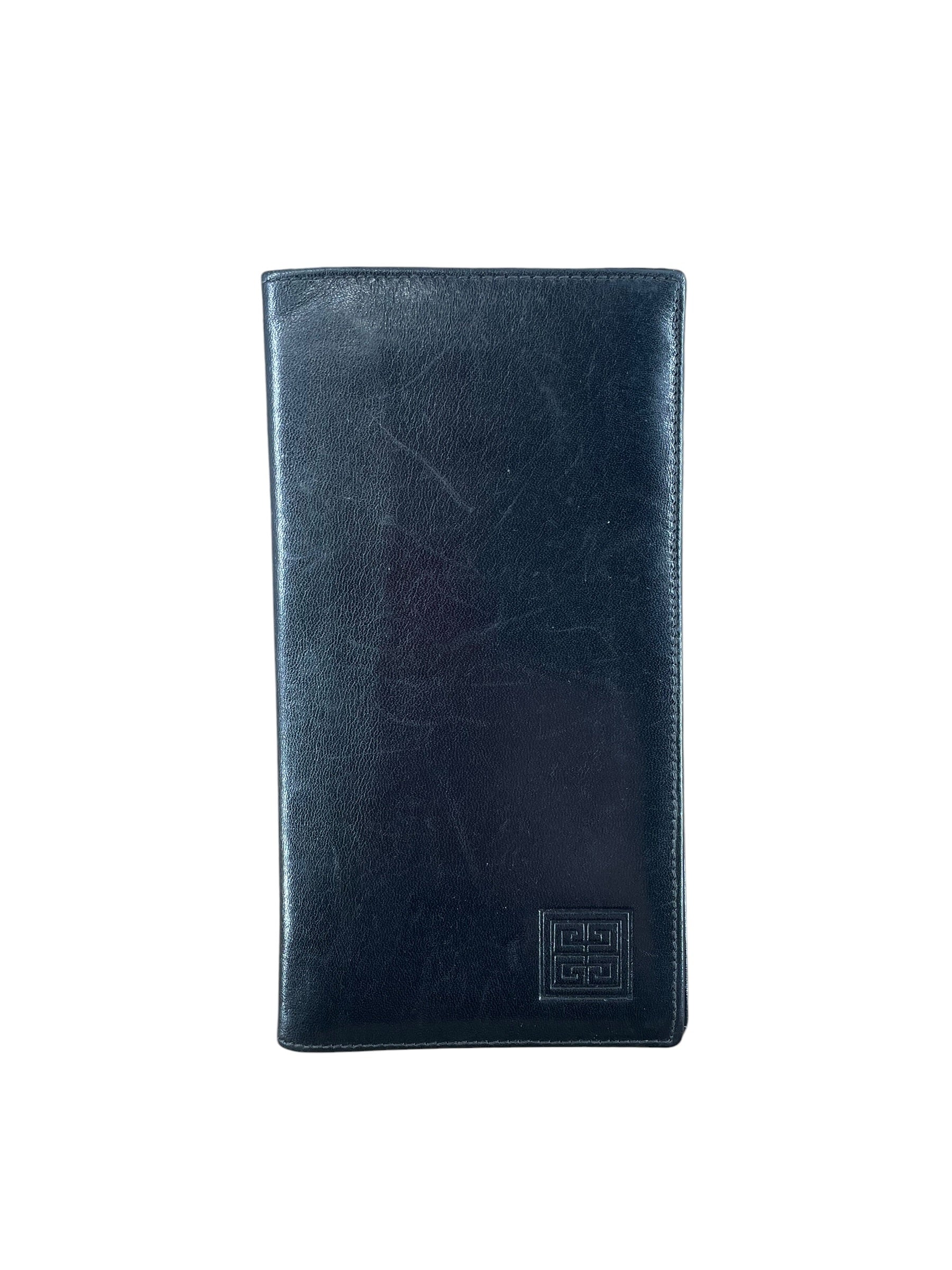 GIVENCHY/Long Wallet/FREE/Leather/BLK/EMBOSSED LOGO view 1
