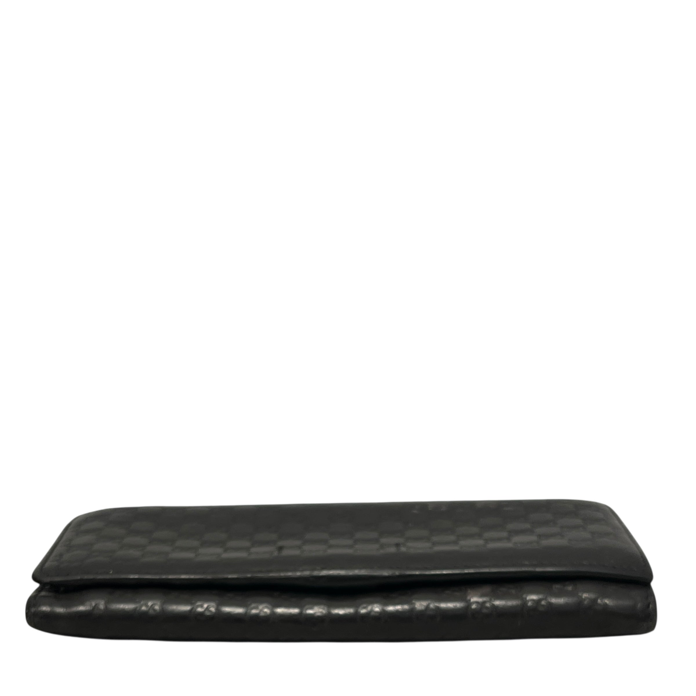 GUCCI/Long Wallet/Leather/BLK/MICROSHIMA view 3