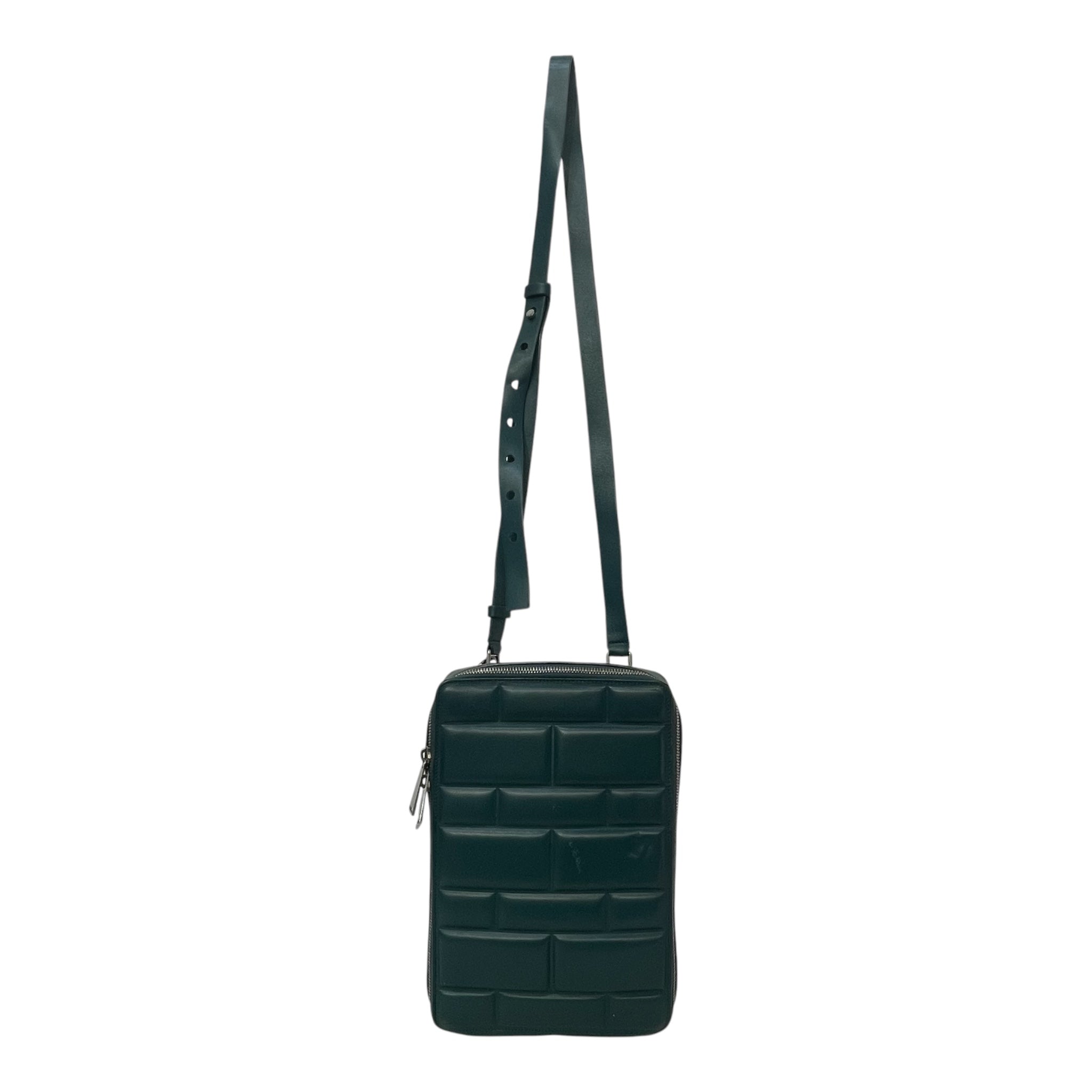 BOTTEGA VENETA/Cross Body Bag/Leather/GRN/BLOCK PATTERN ALL OVER view 1