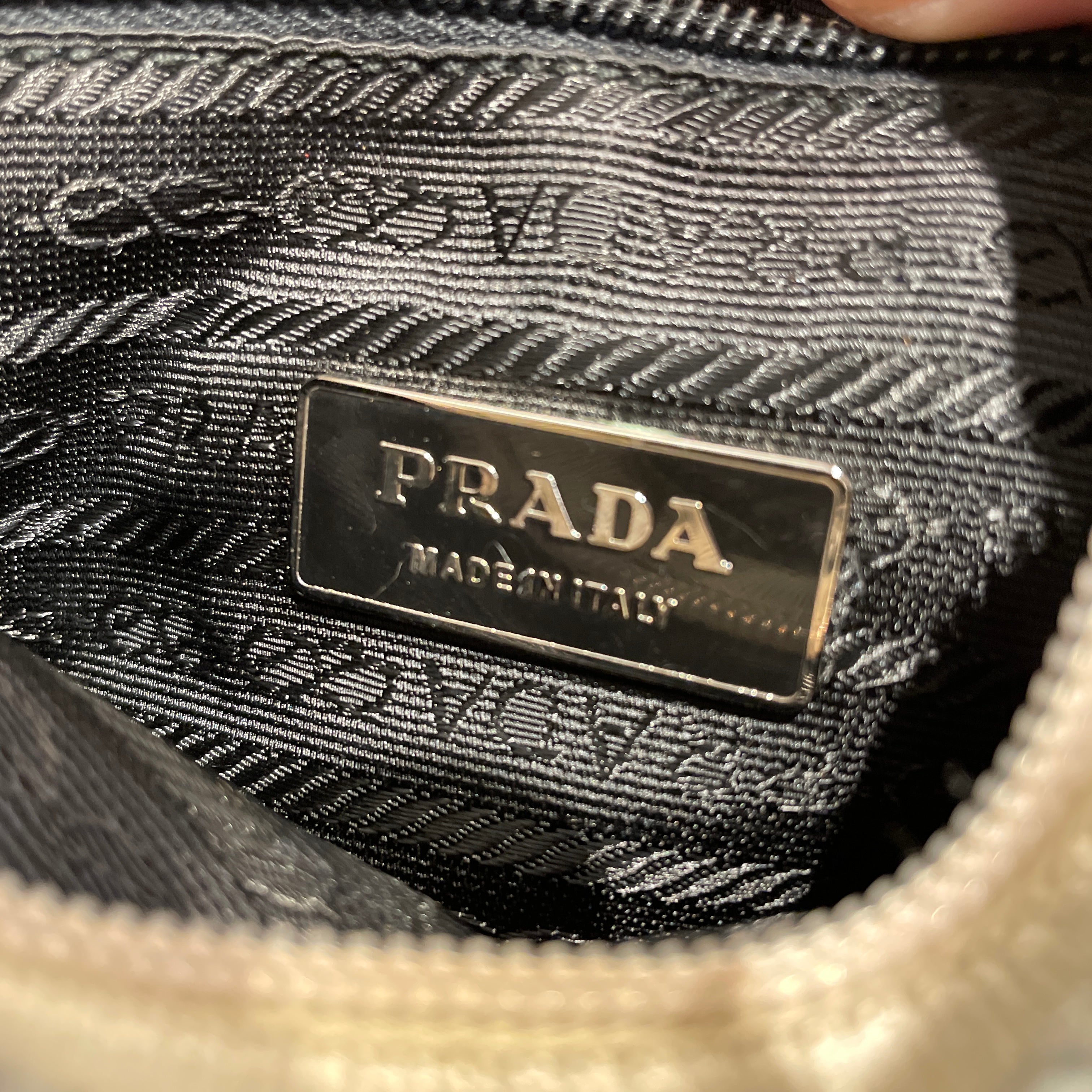 PRADA/Hand Bag/All Over Print/MLT/Tweed white tag 22 view 3