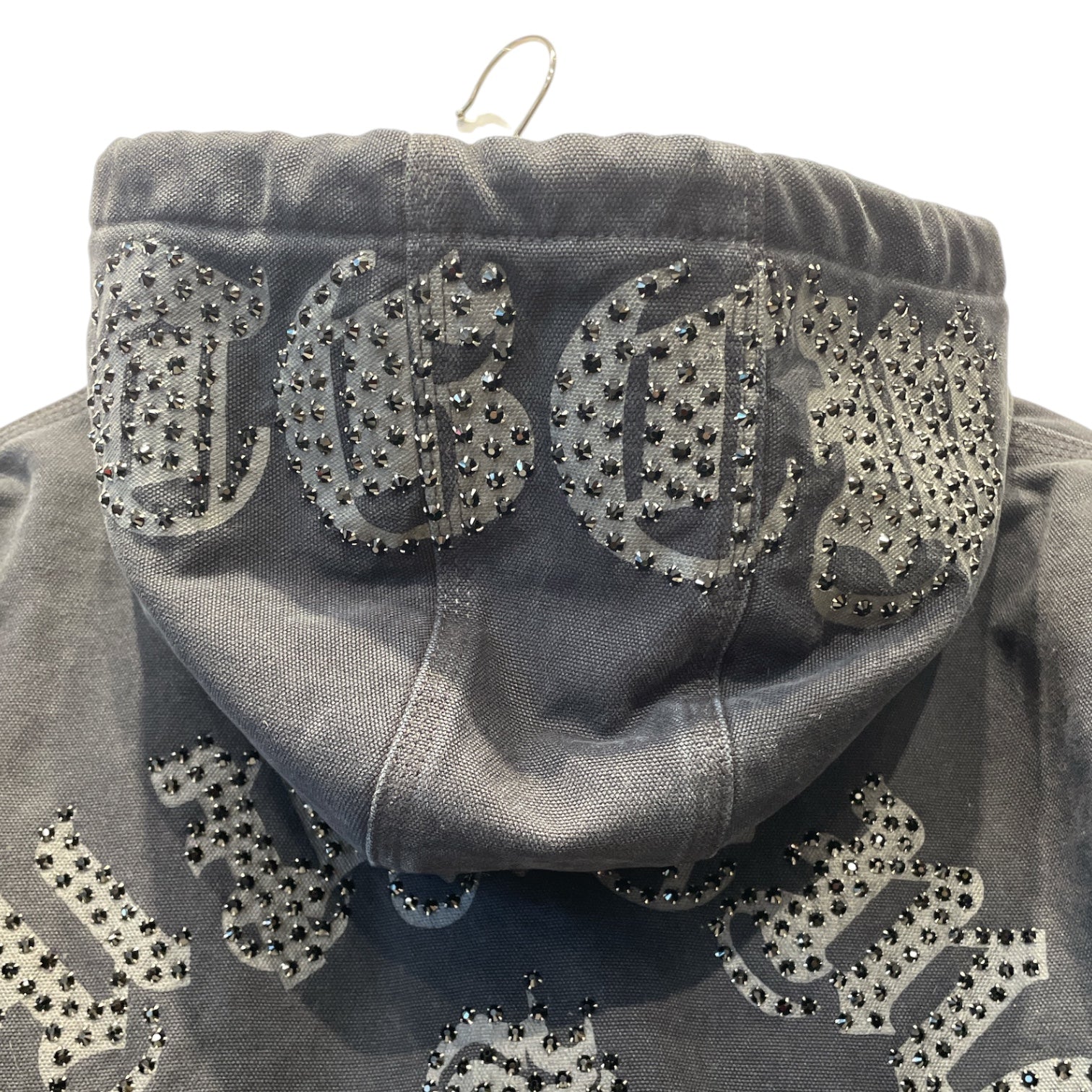 THE GREAT CHINA WALL/Supreme/Zip Up Hoodie/L/Cotton/BLK/STUDDED WORK JACKET view 3