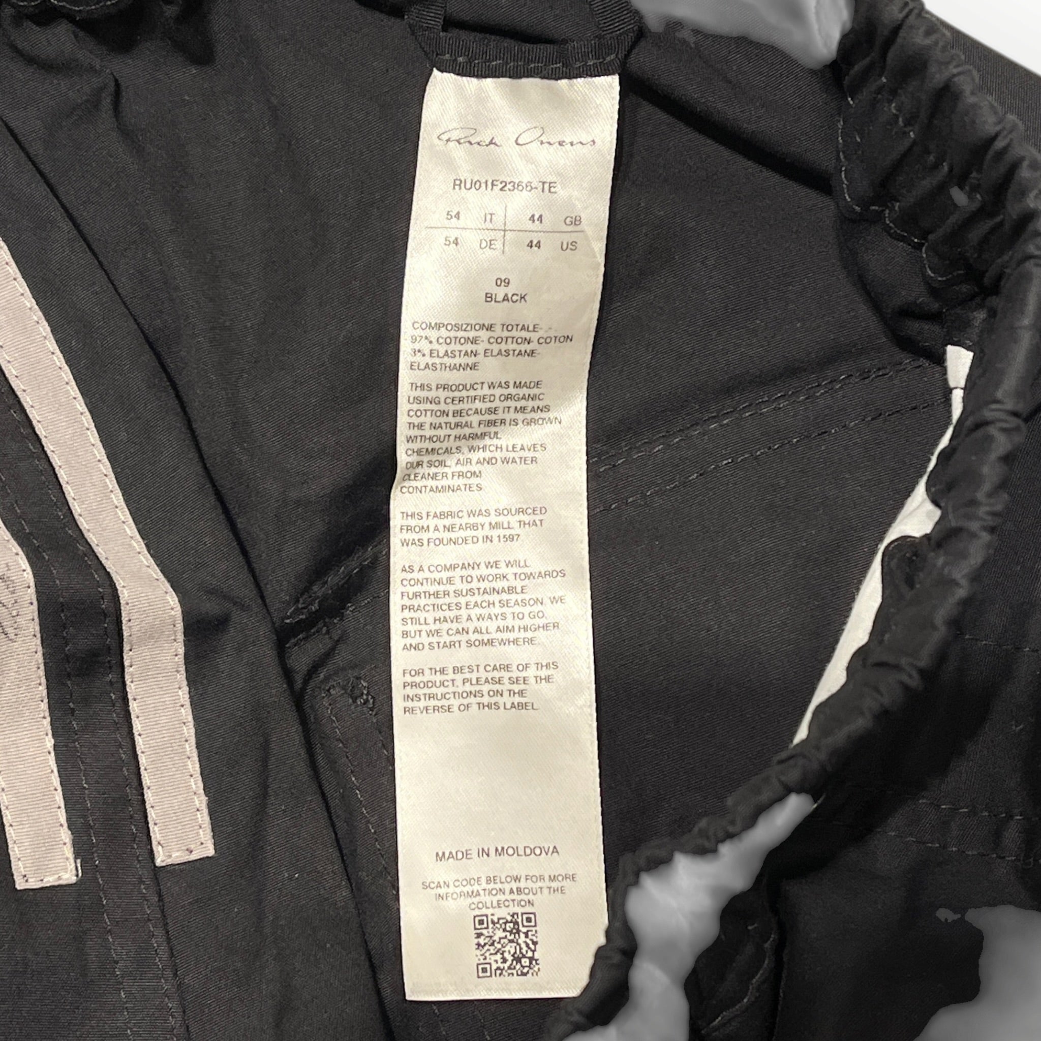 Rick Owens/Pants/44/Nylon/BLK/Wide Leg Zipper Bottoms view 3