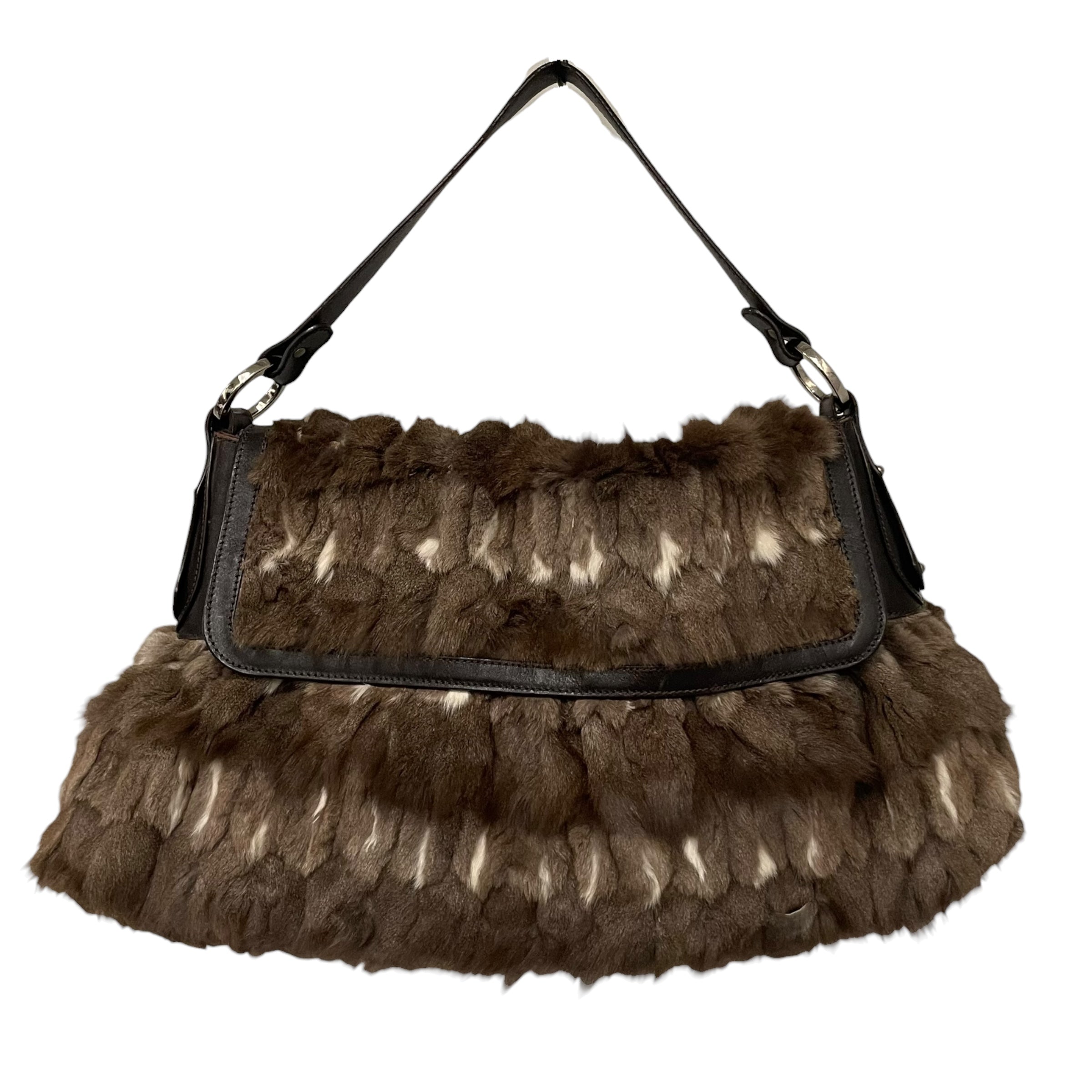FENDI/Hand Bag/Fur/BRW/RABBIT FUR view 2