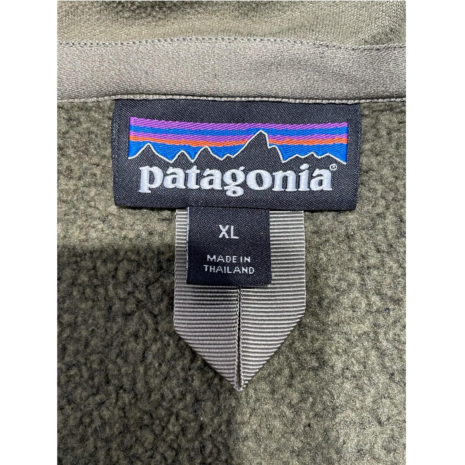 patagonia/Sweatshirt/XL/Cotton/GRN/Quater Zip Green Fleece view 3