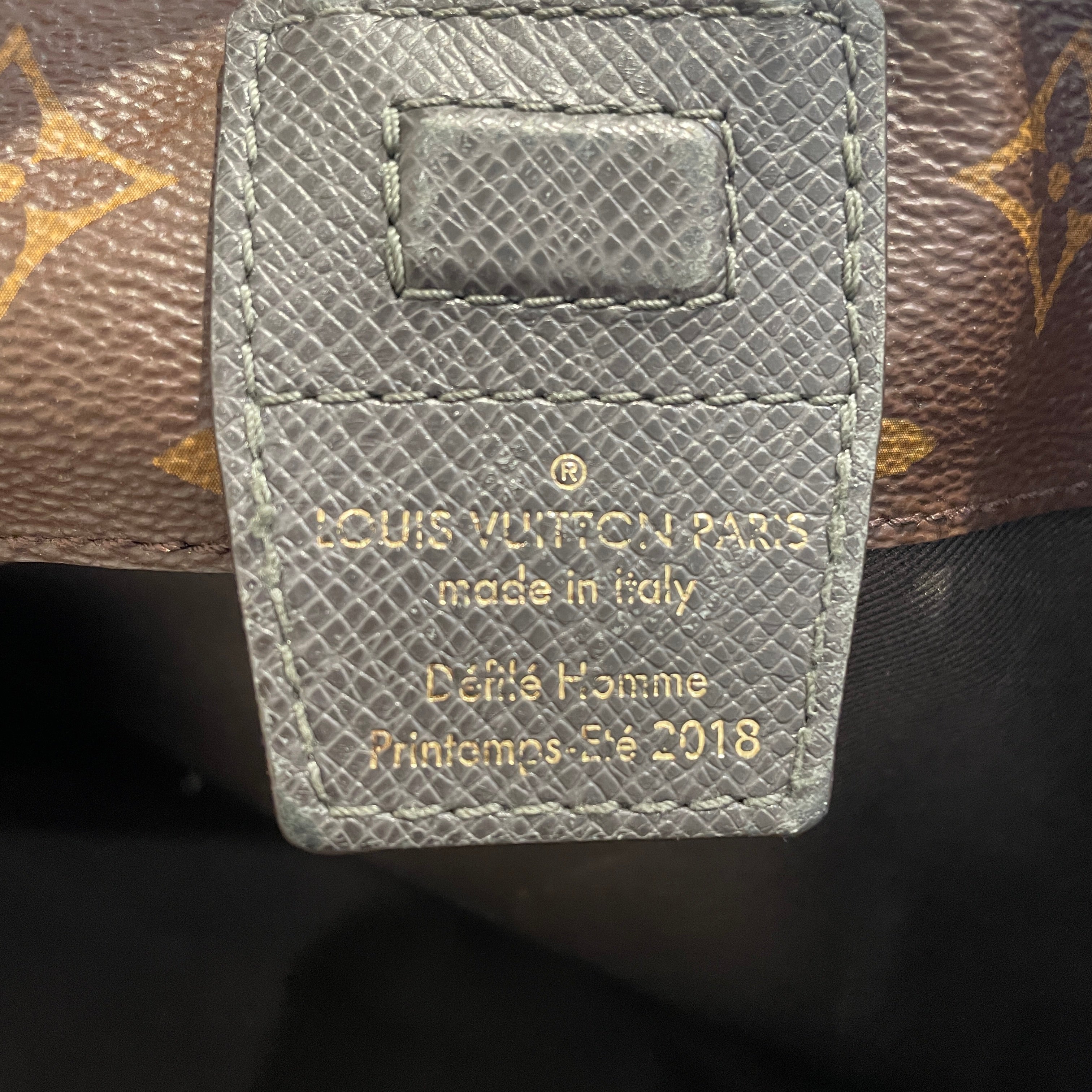 LOUIS VUITTON/Cross Body Bag/Monogram/Leather/BLU/Outdoor Pouch view 5