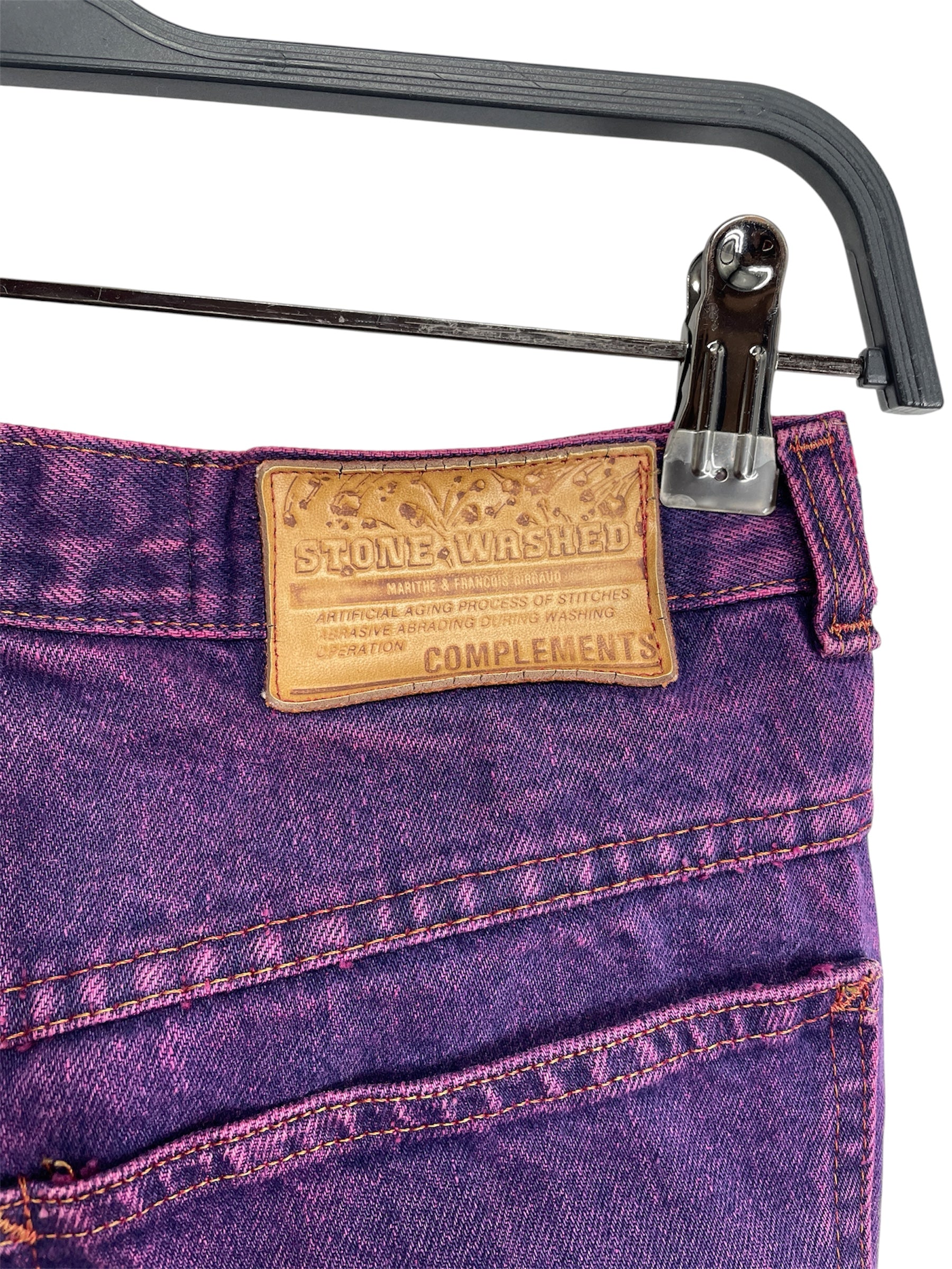 MARITHE FRANCOIS GIRBAUD/Straight Pants/7/Denim/PPL/VINTAGE FUSCHIA DENIM view 4