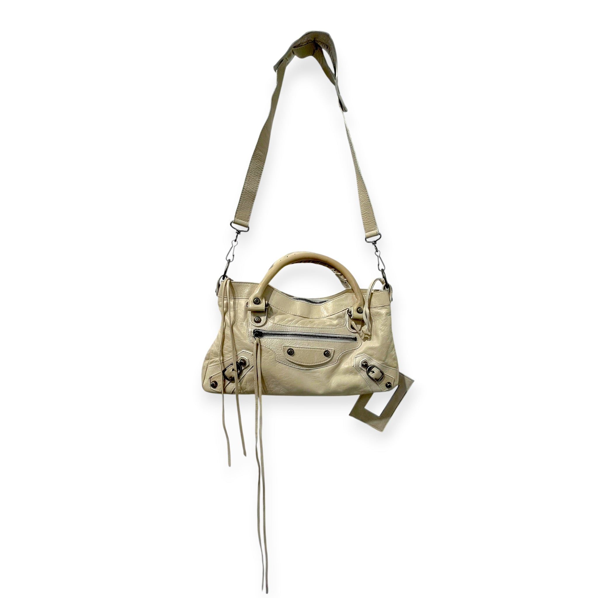 BALENCIAGA/Bag/Leather/CRM/CREAM LE CITY MOTO BAG view 10