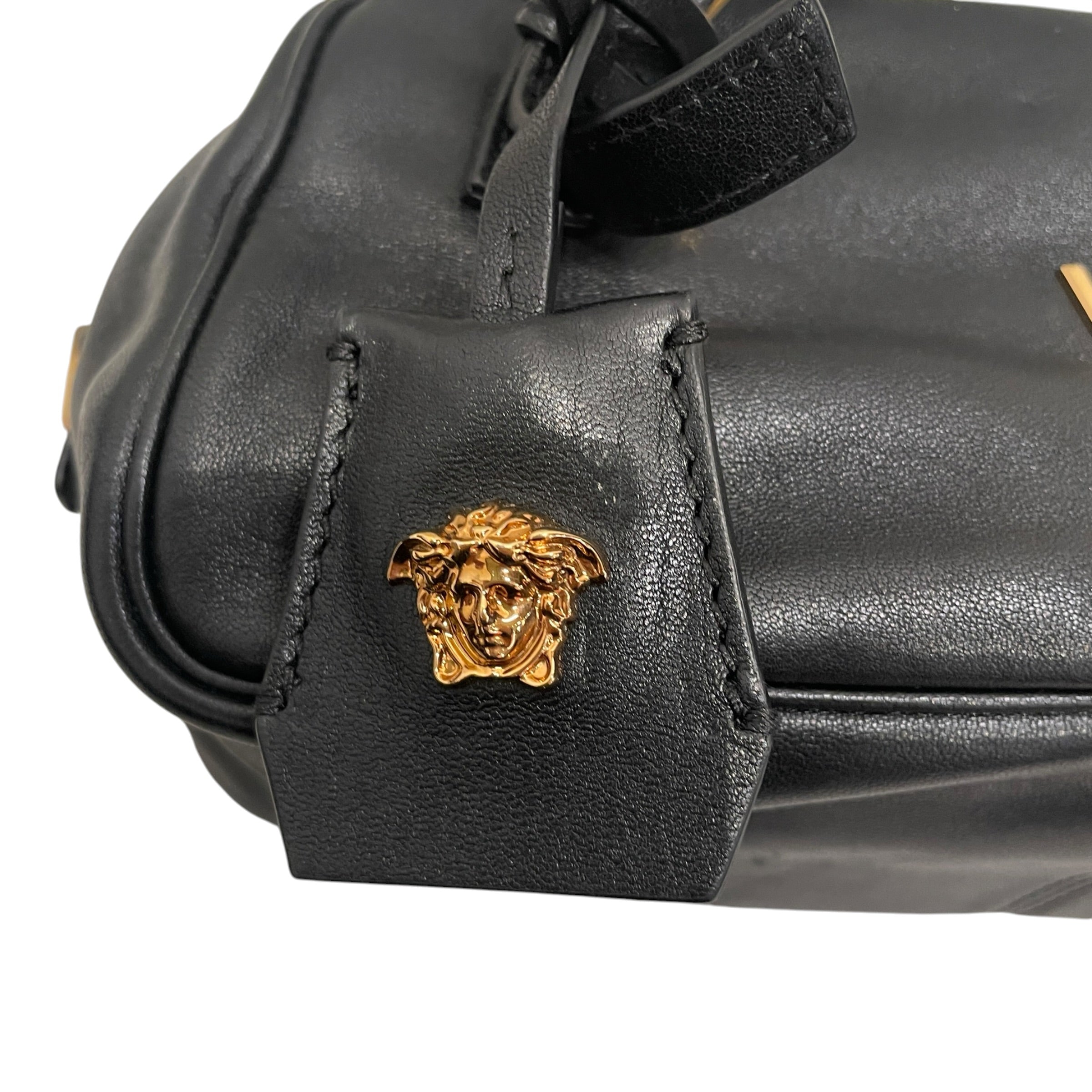 VERSACE/Hand Bag/Leather/BLK/BAGETTE BAG GOLD HARDWARE view 4