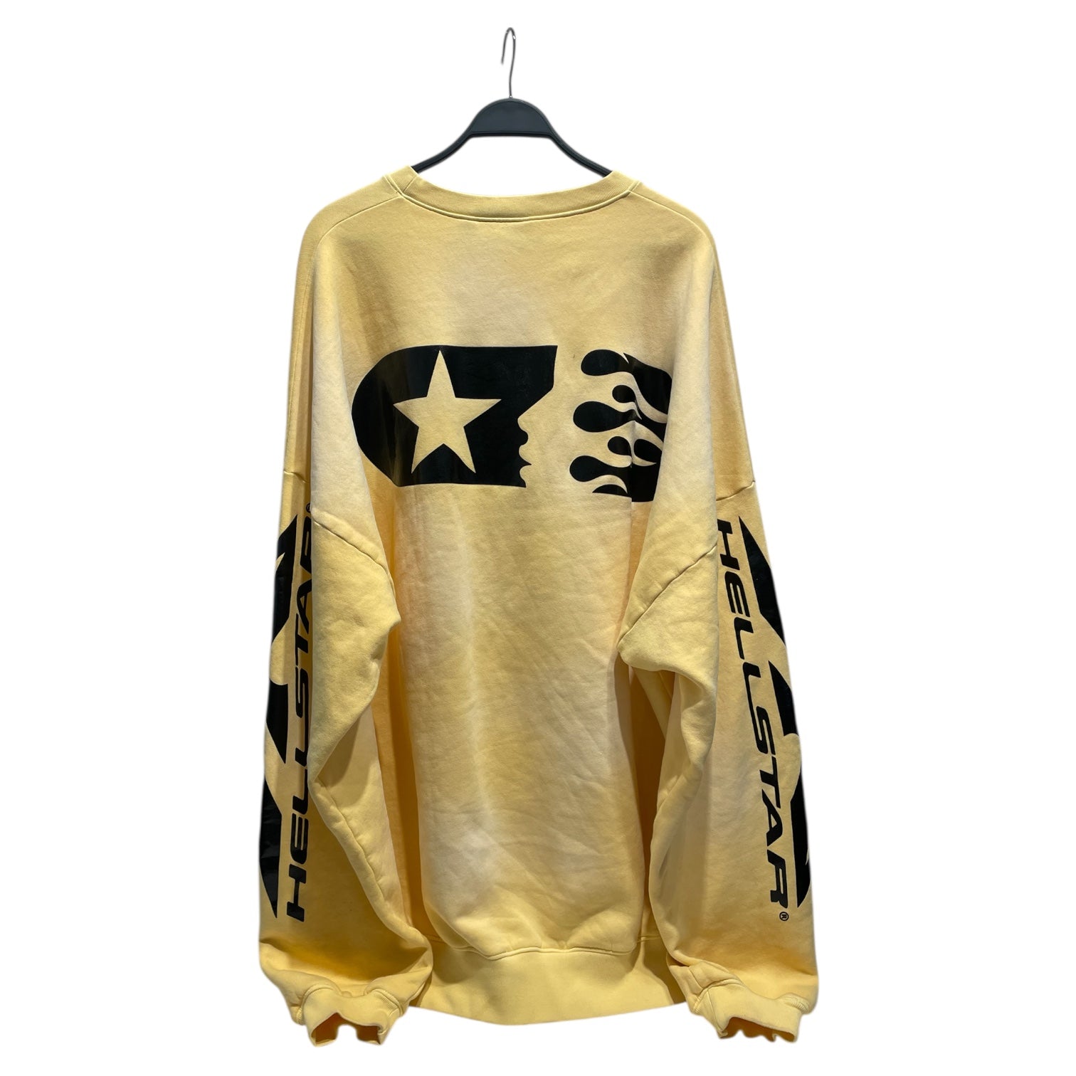 HELLSTAR/Sweatshirt/Cotton/YEL/Oversize/ HELLSTAR STUDIOS SPORTS CREW view 2