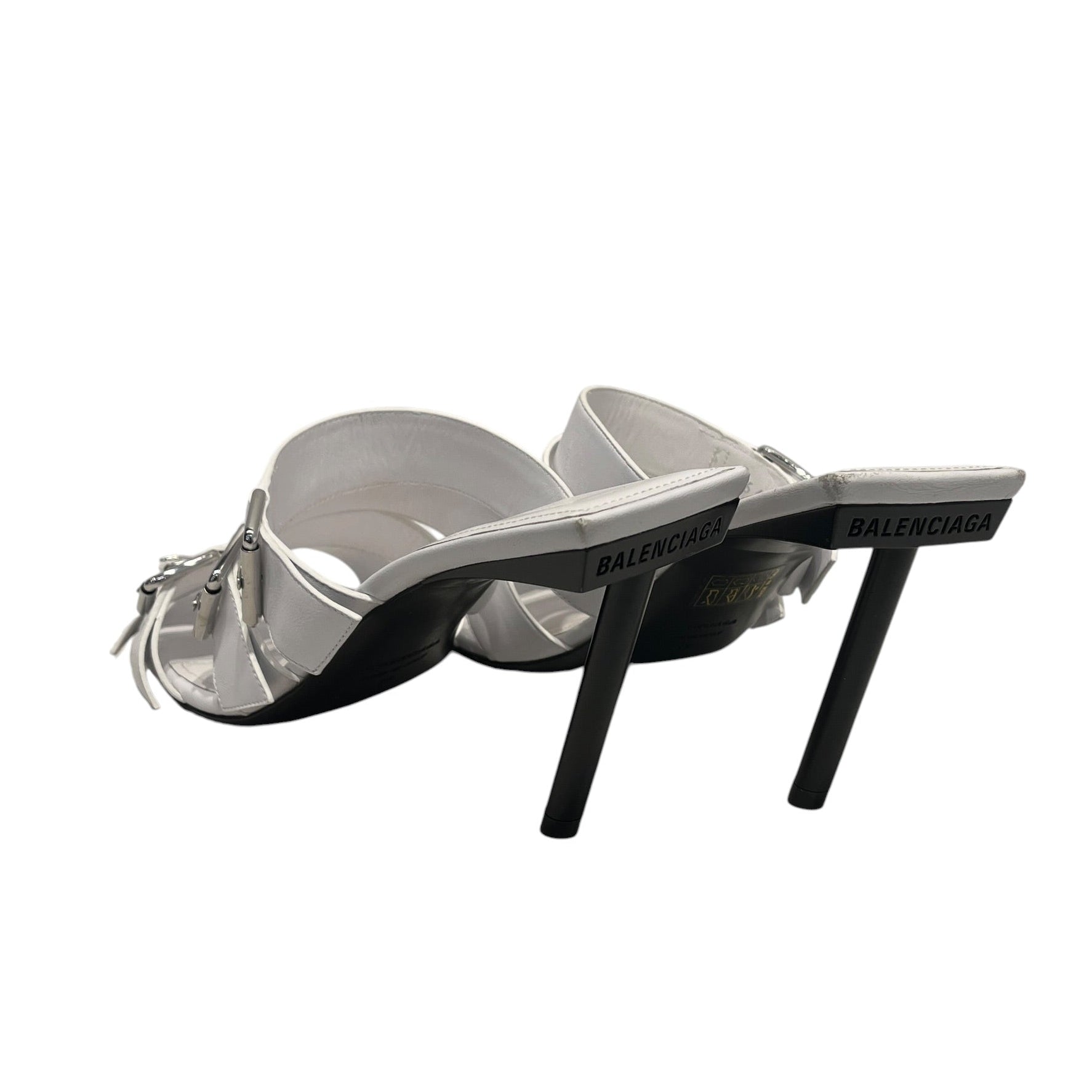 BALENCIAGA/Sandals/US 7.5/WHT/80MM BUCKLE SANDALS view 2