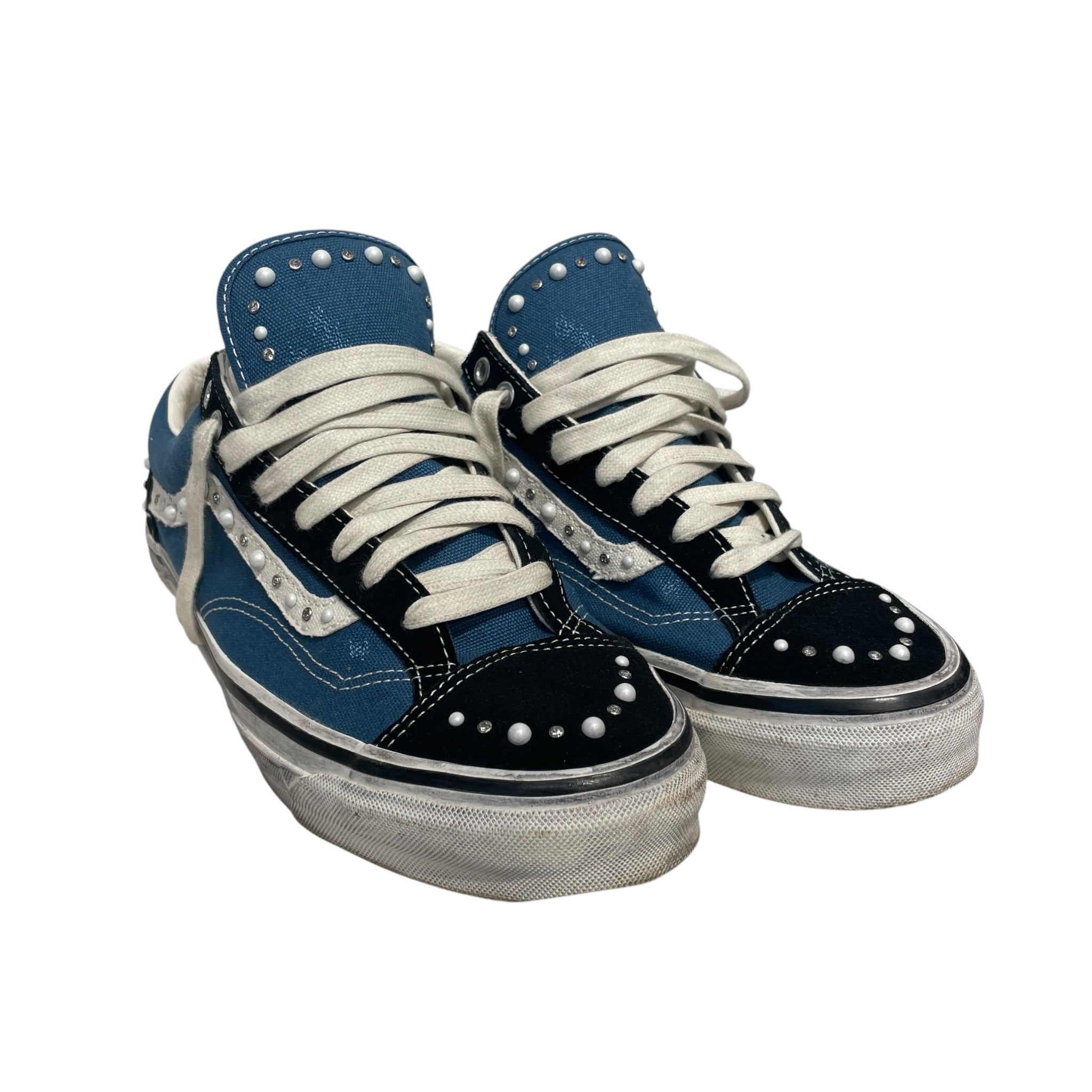 VANS/Low-Sneakers/US 9/Cotton/NVY/lx old skool 36 pearlized view 1