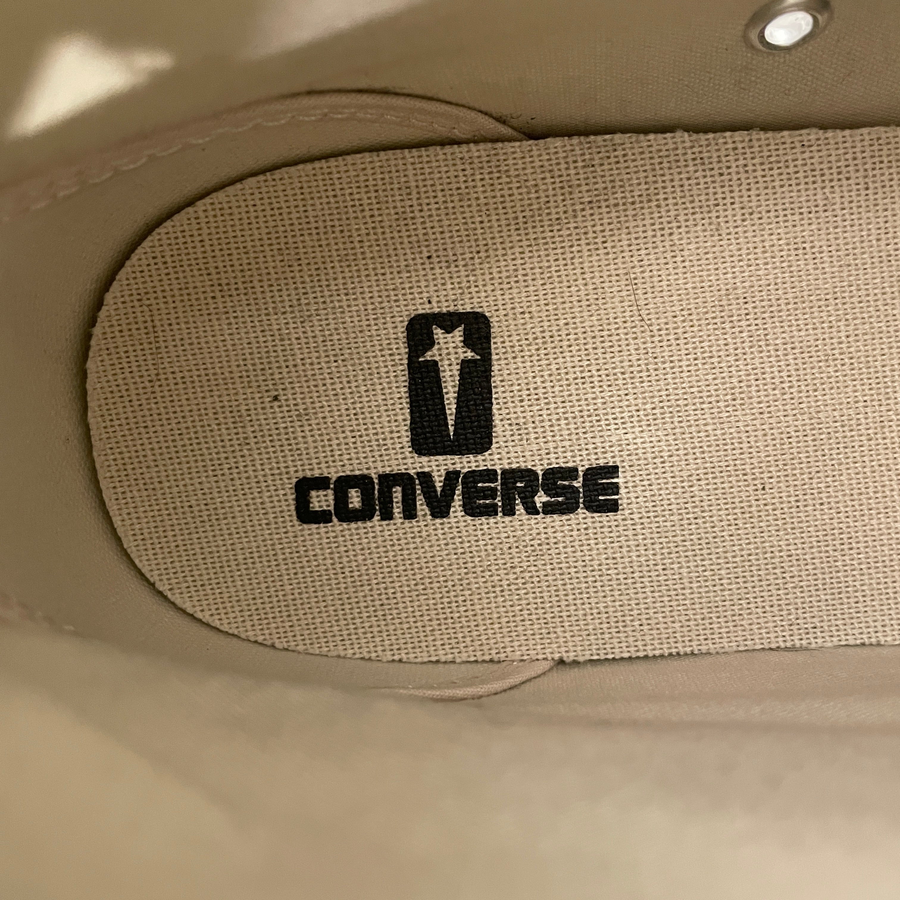 RICK OWENS DRKSHDW/CONVERSE/Hi-Sneakers/US 10.5/Cotton/BLK/SQUARE TOE view 7
