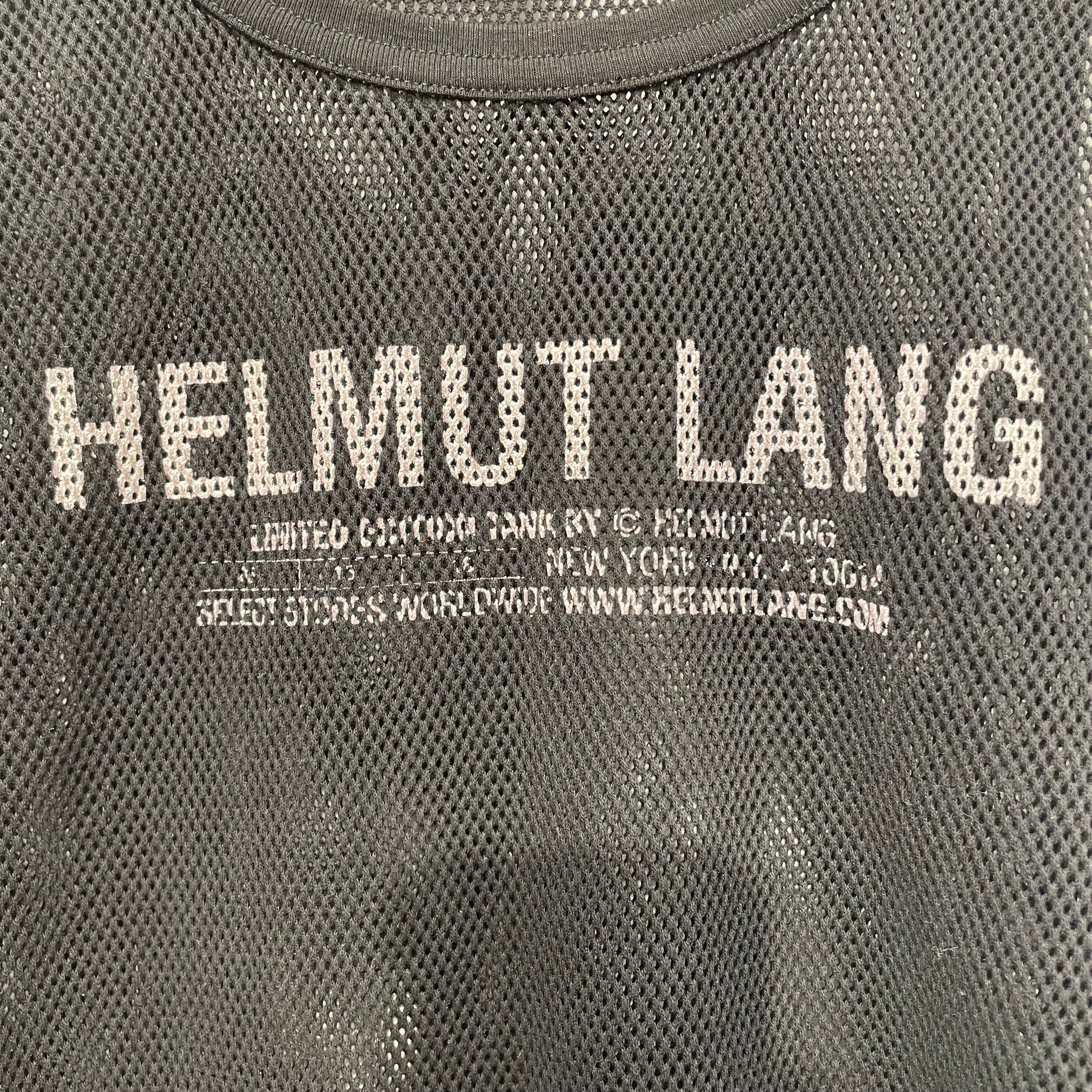 Helmut Lang/T-Shirt/L/Cotton/BLK/MESH TANK view 3