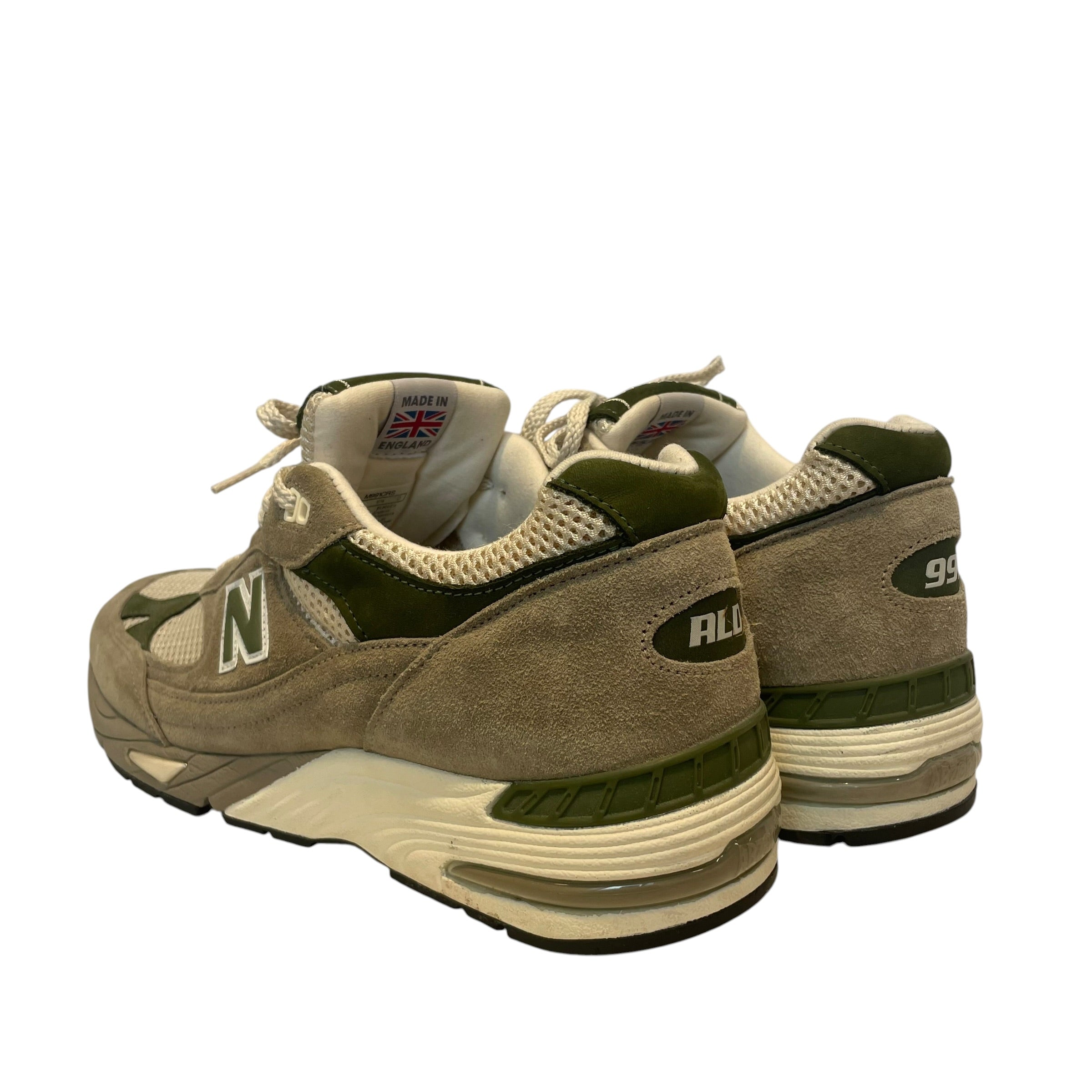 NEW BALANCE/AIME LEON DORE/Low-Sneakers/US 10.5/Cotton/MLT/england/991/grn view 2