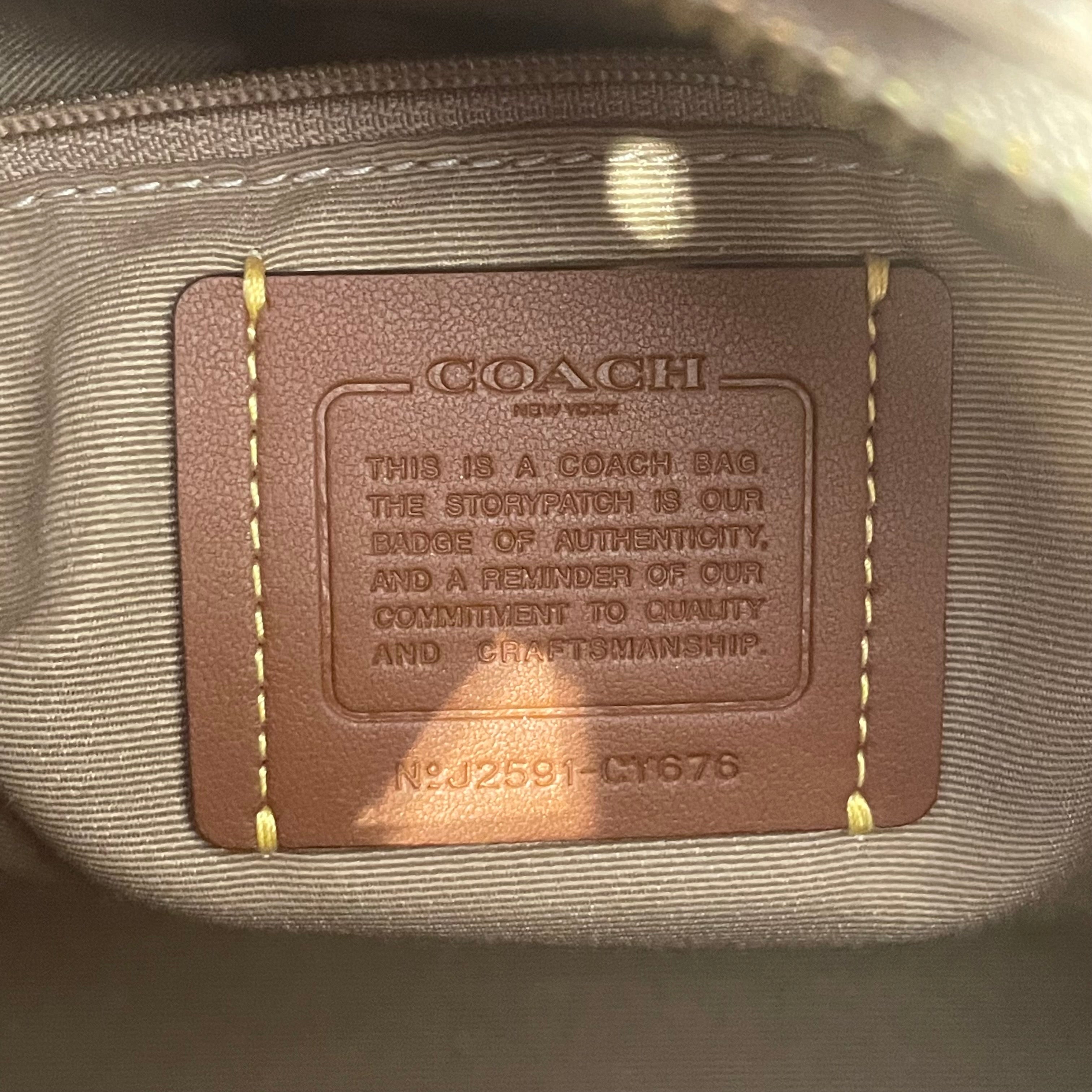COACH/Hand Bag/Monogram/Leather/BRW/MAGGIE view 6