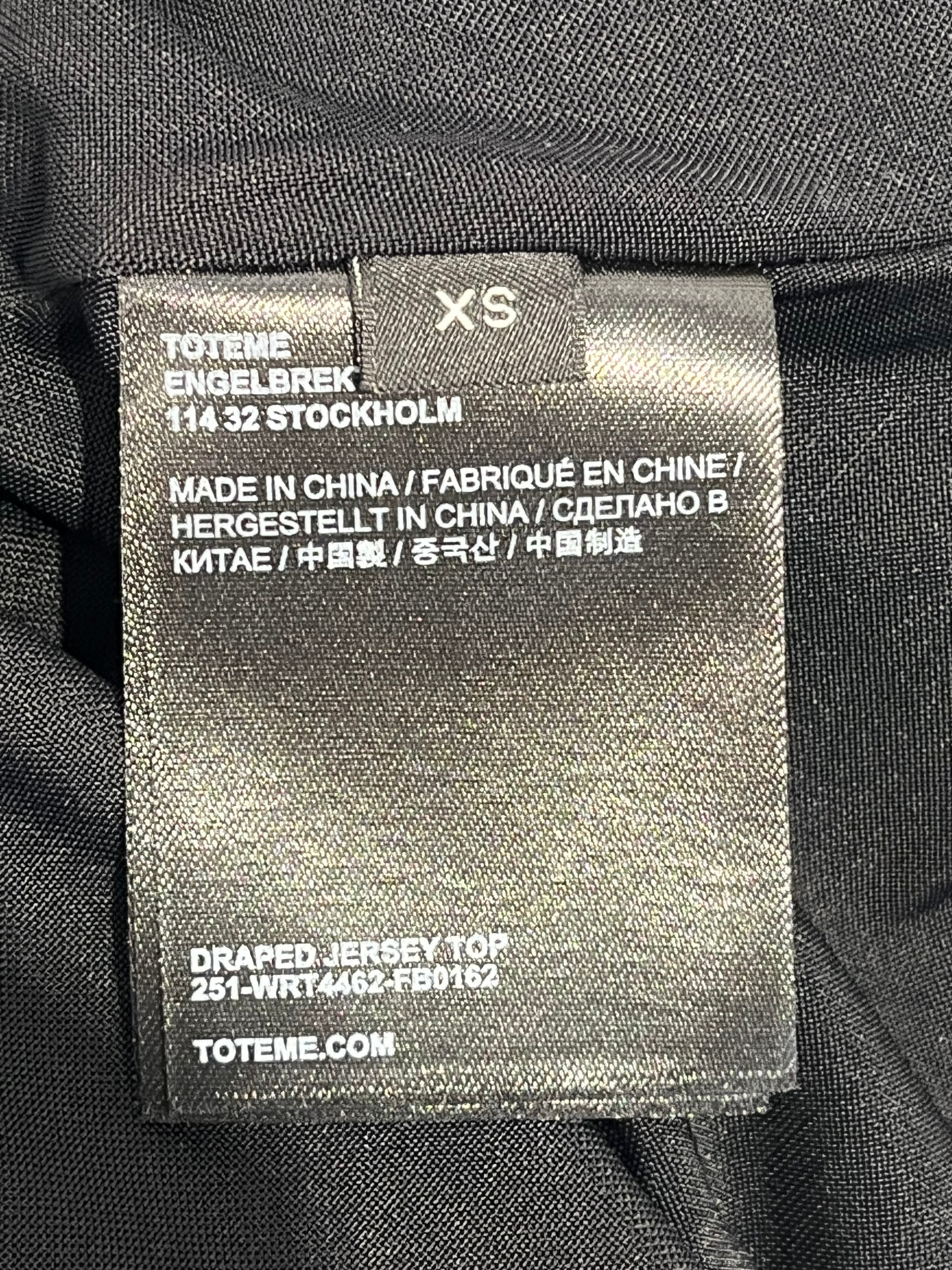 TOTEME/LS Blouse/XS/BLK/BLACK LS BLOUSE view 4