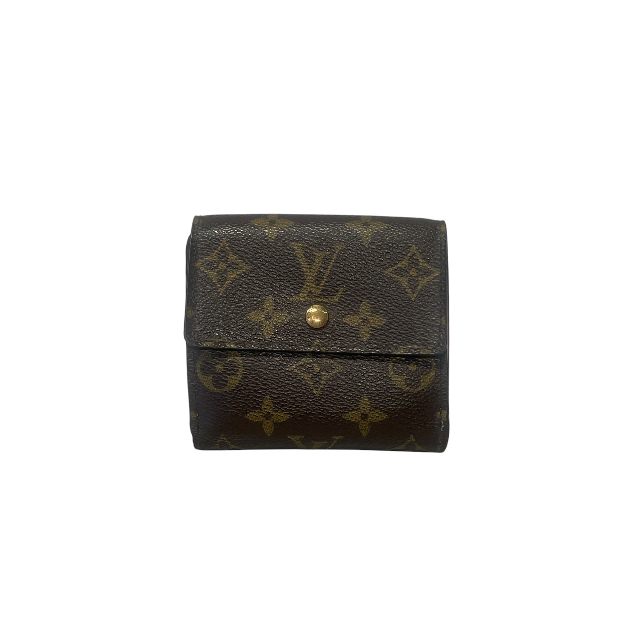 LOUIS VUITTON/Vintage/Trifold Wallet/Monogram/BRW/M's/2004 ELISE view 1