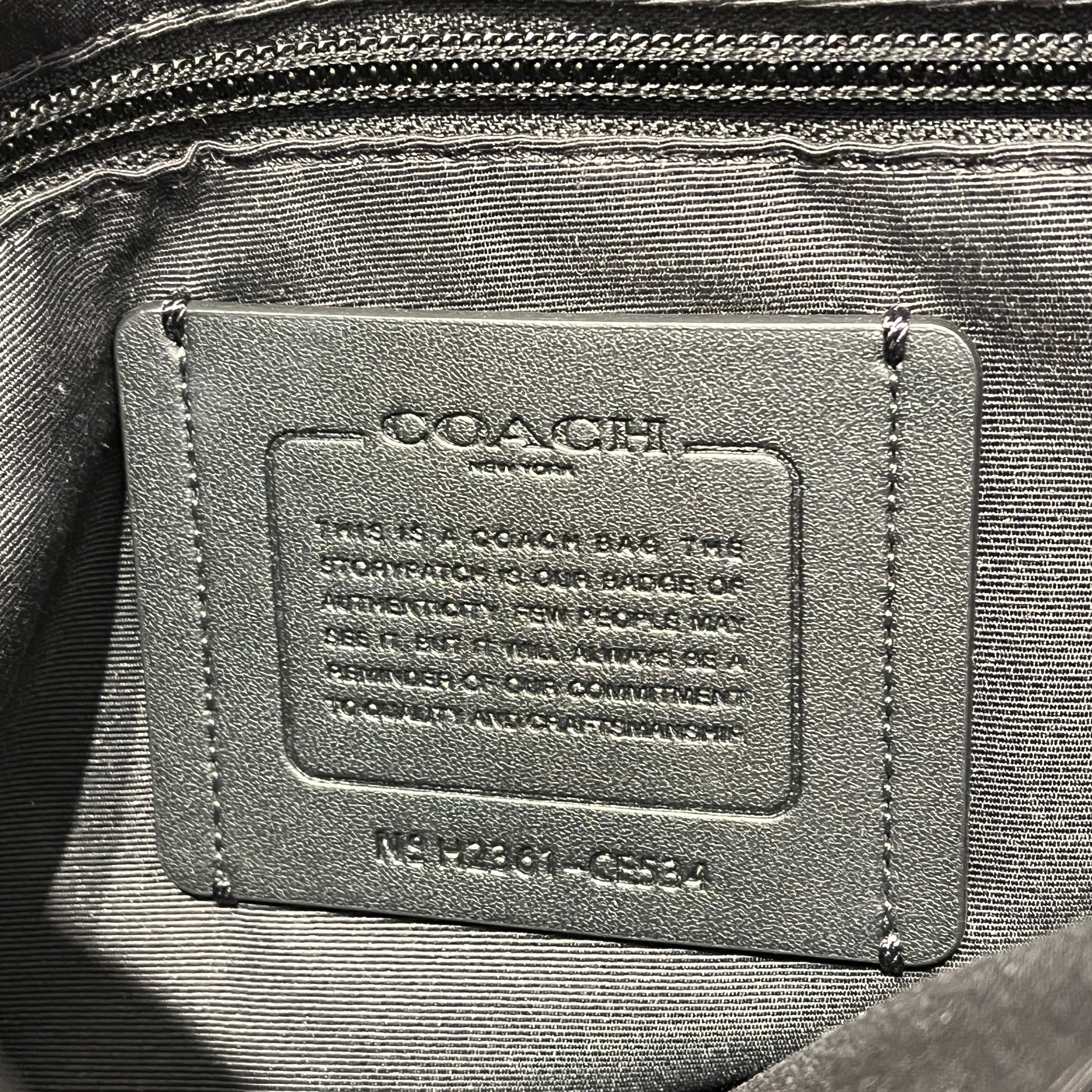 COACH/Cross Body Bag/Monogram/Leather/GRN/SPRINT MAP BAG/PEBBLE LEATHER view 6