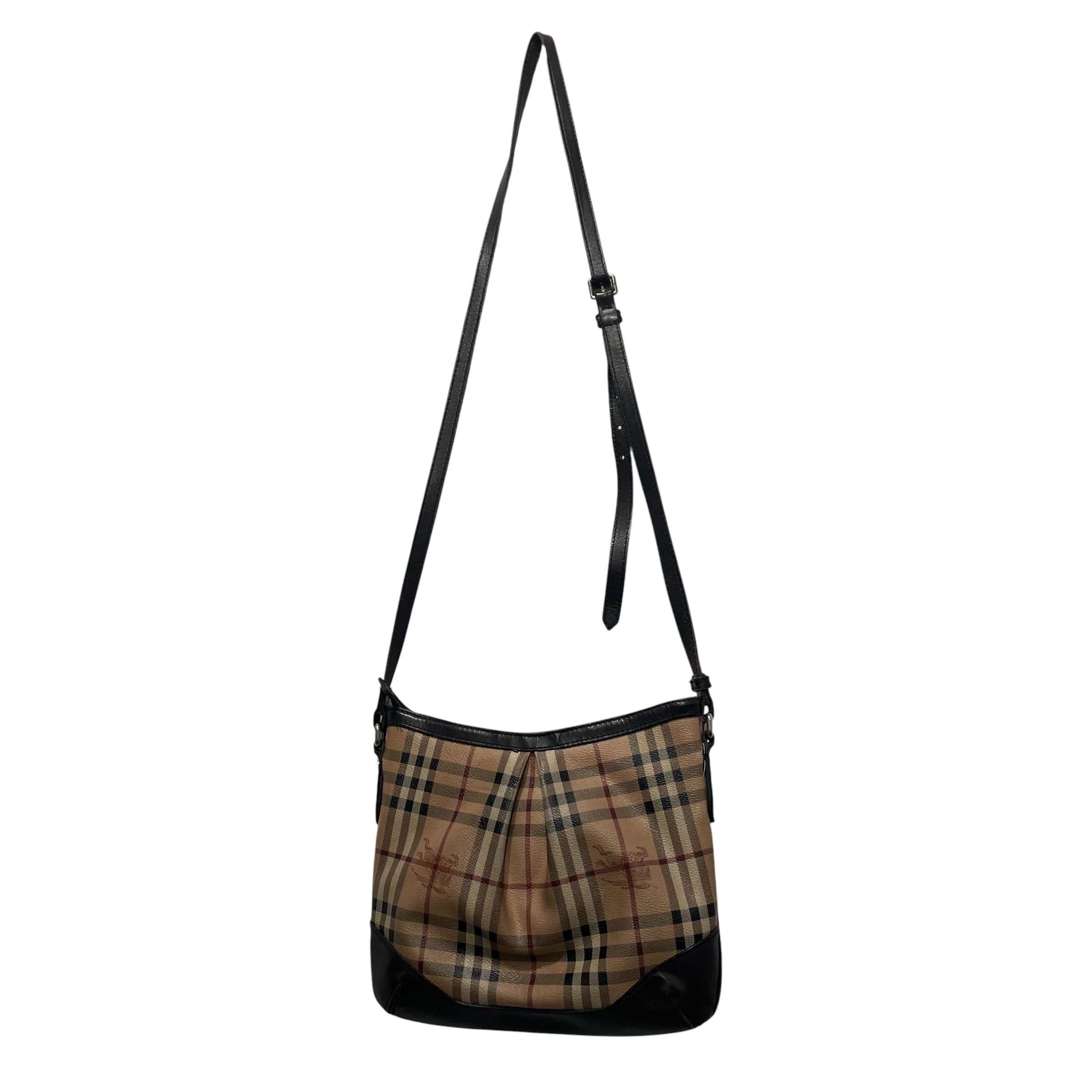 BURBERRY/Cross Body Bag/Gingham Check/Leather/MLT/Haymarket Check Harthan