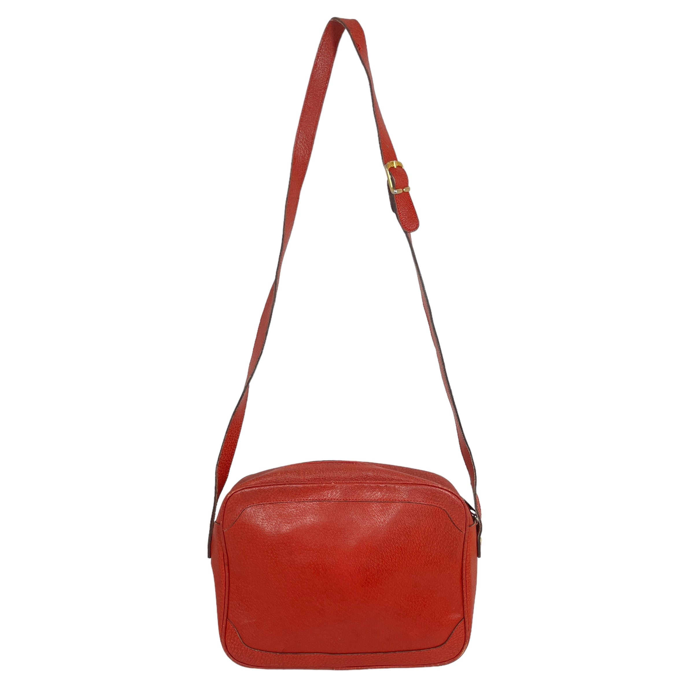 GUCCI/Cross Body Bag/Leather/RED/Vintage view 2