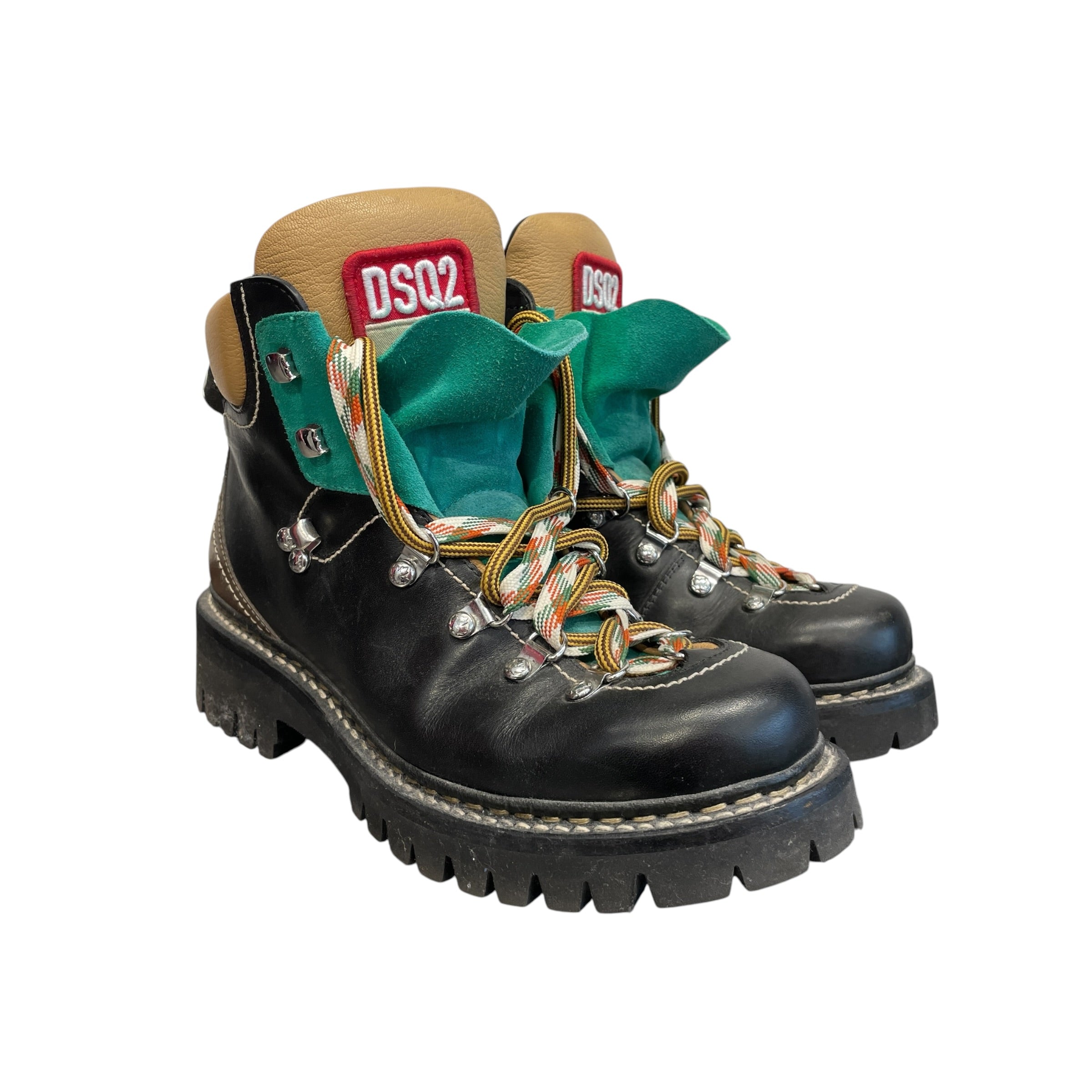 DSQUARED2/Trekking Boots/EU 43.5/Leather/BLK/HIKER LACE UP view 1