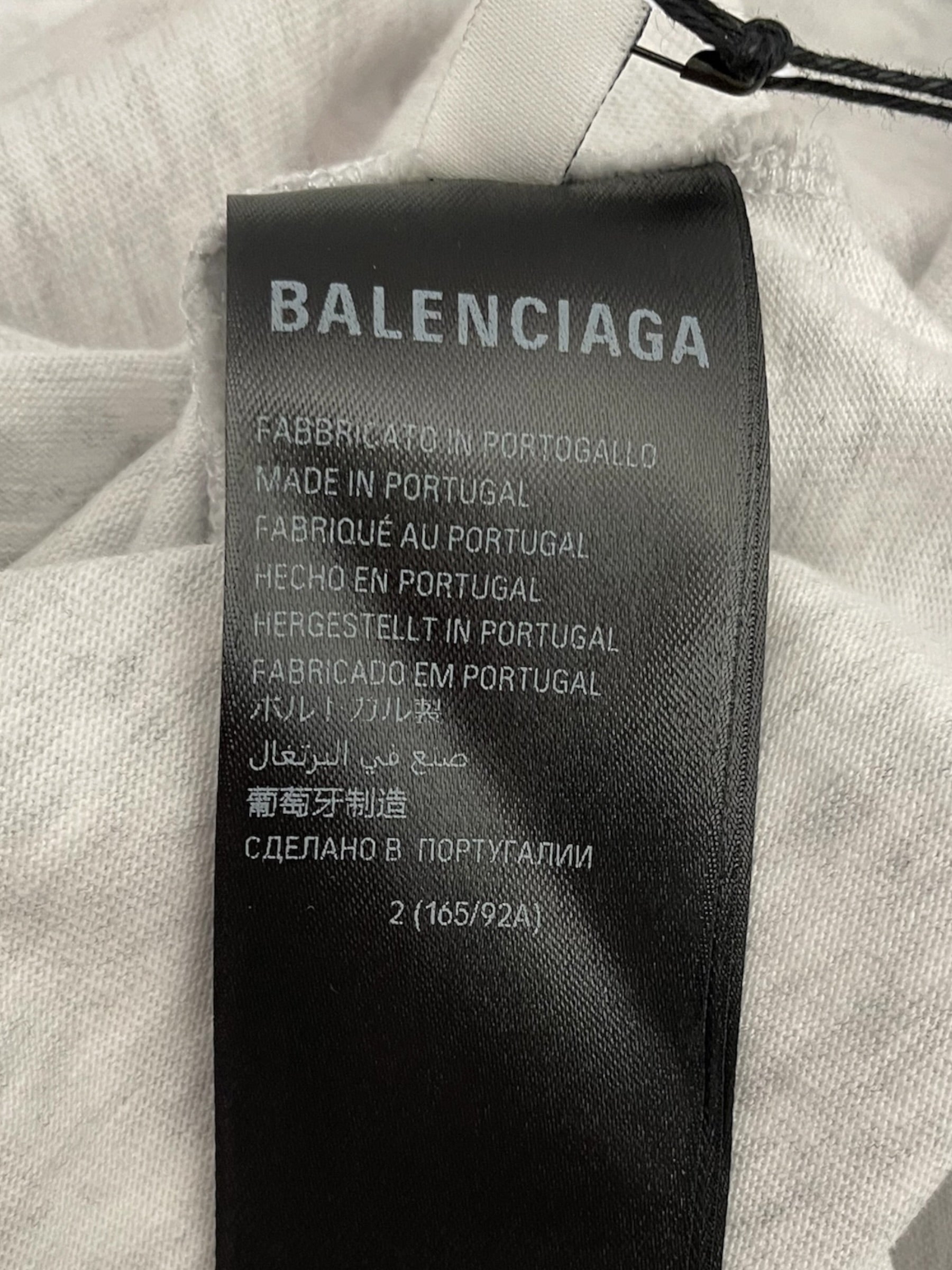 BALENCIAGA/T-Shirt/4/Cotton/BLK/2023 EREWHON WHT PRINT view 4