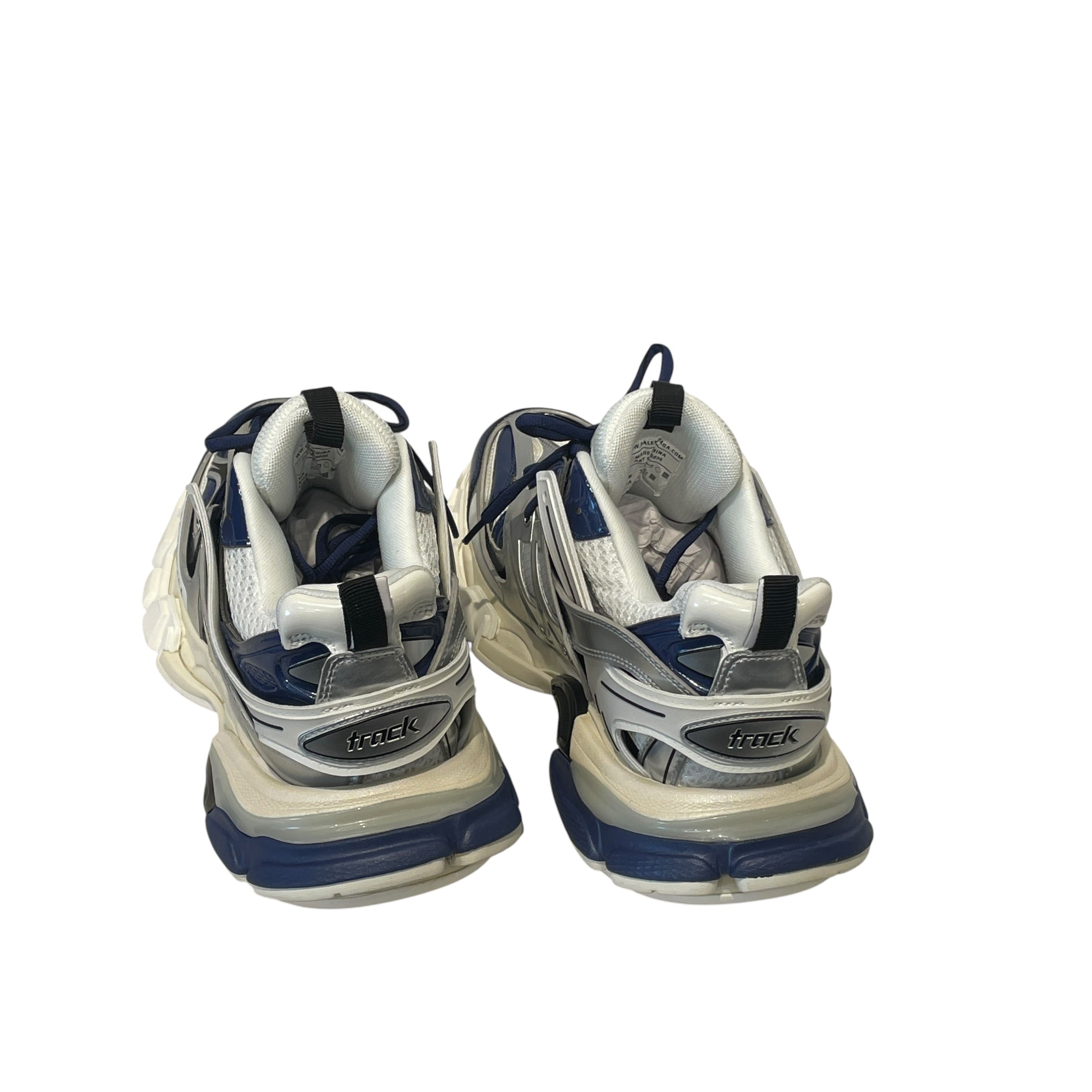 BALENCIAGA/Low-Sneakers/US 6/NVY/TRACK SNEAKER METALLIC SILVER view 2